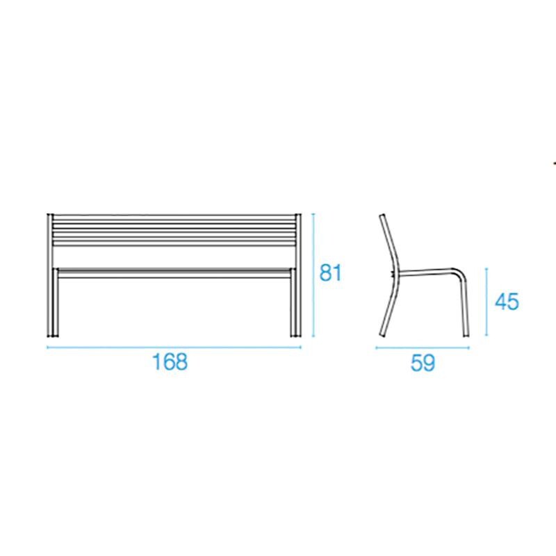 Segno Garden Bench 168x59cm