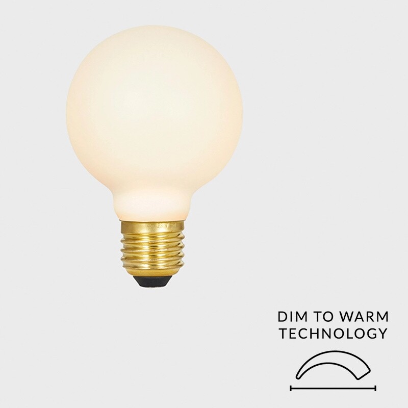 Sphere II LED E27 GLOBE 360° 6W =} 41W Dim To Warm