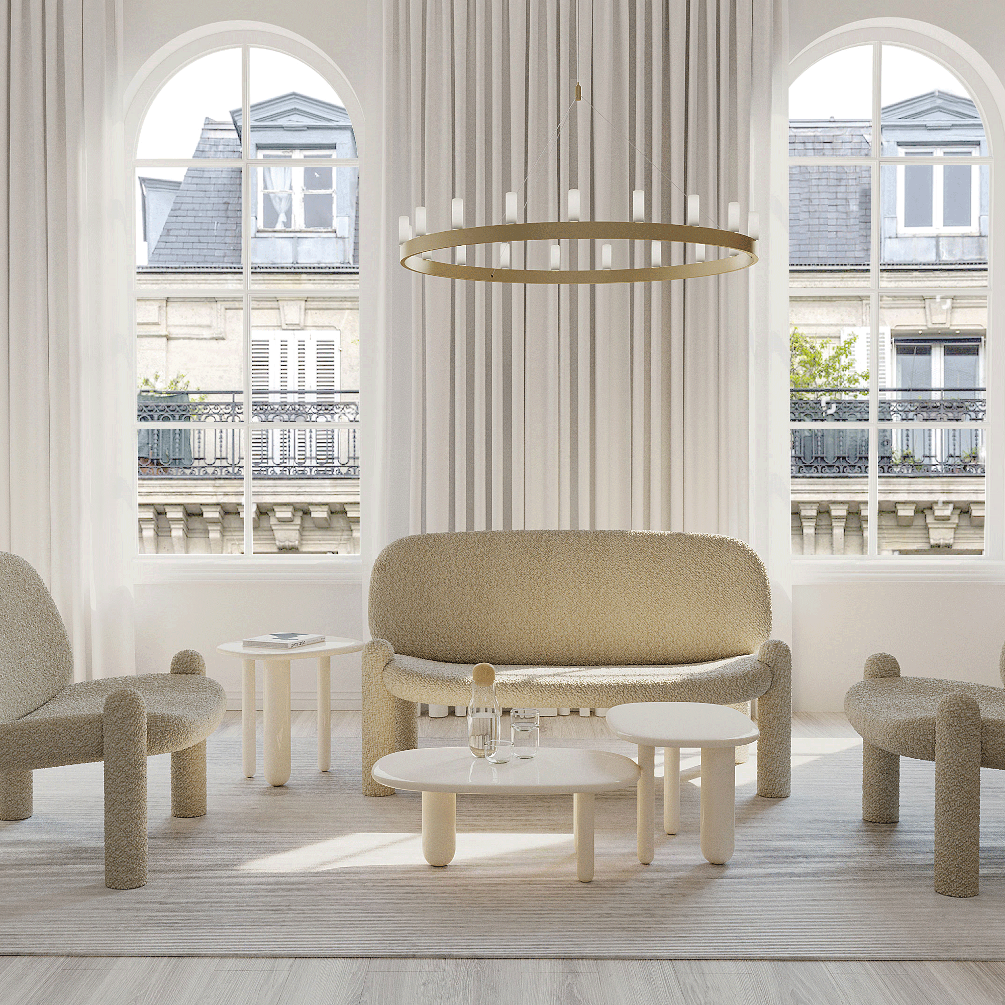 Tottori Coffee Table H 40cm with 3 Legs