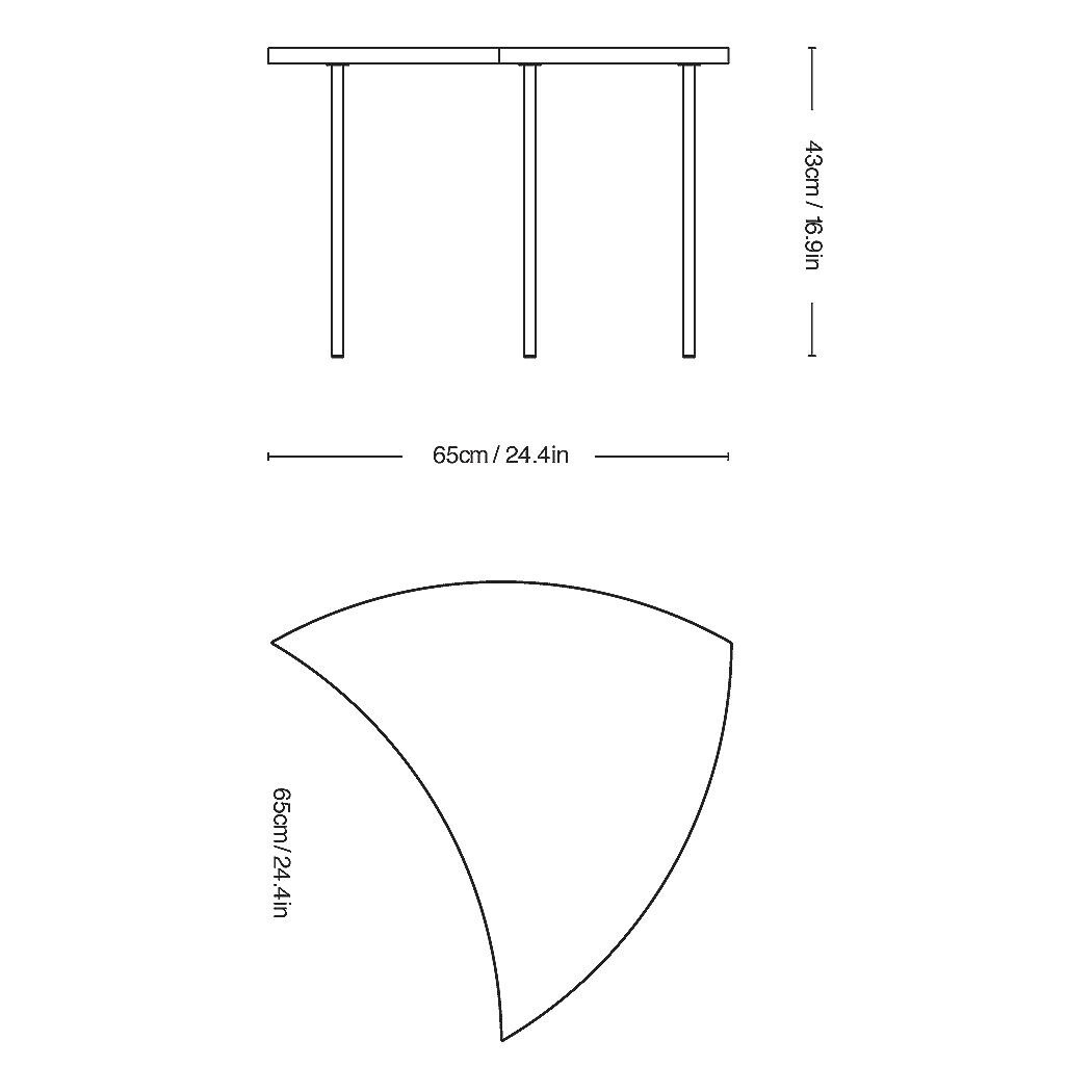 Pinwheel HM7 Side Table