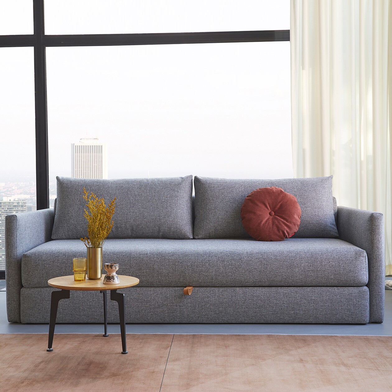 Tripi Sofa Bed with Armrests 227x108cm