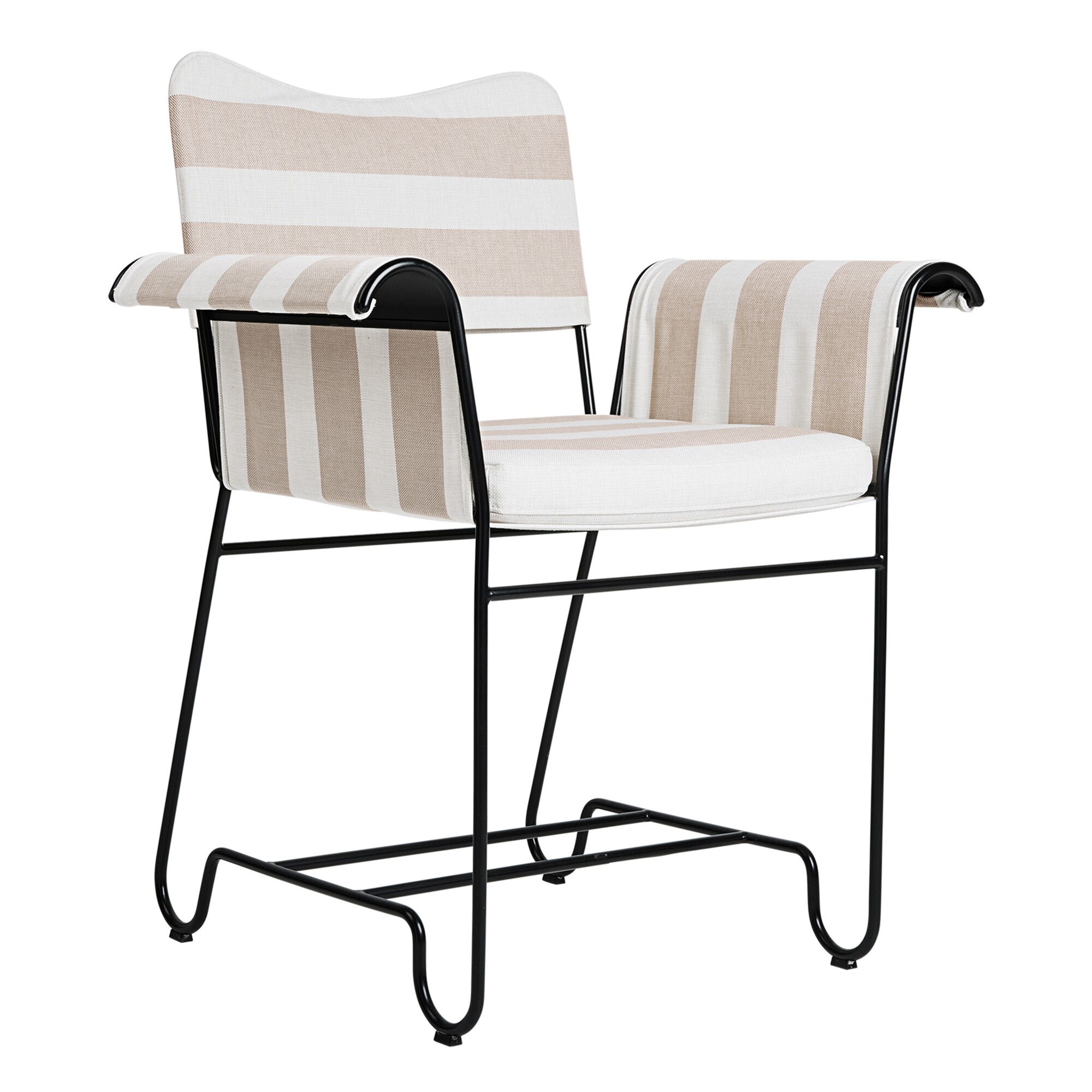 Tropique Outdoor Dining Chair Frame Black