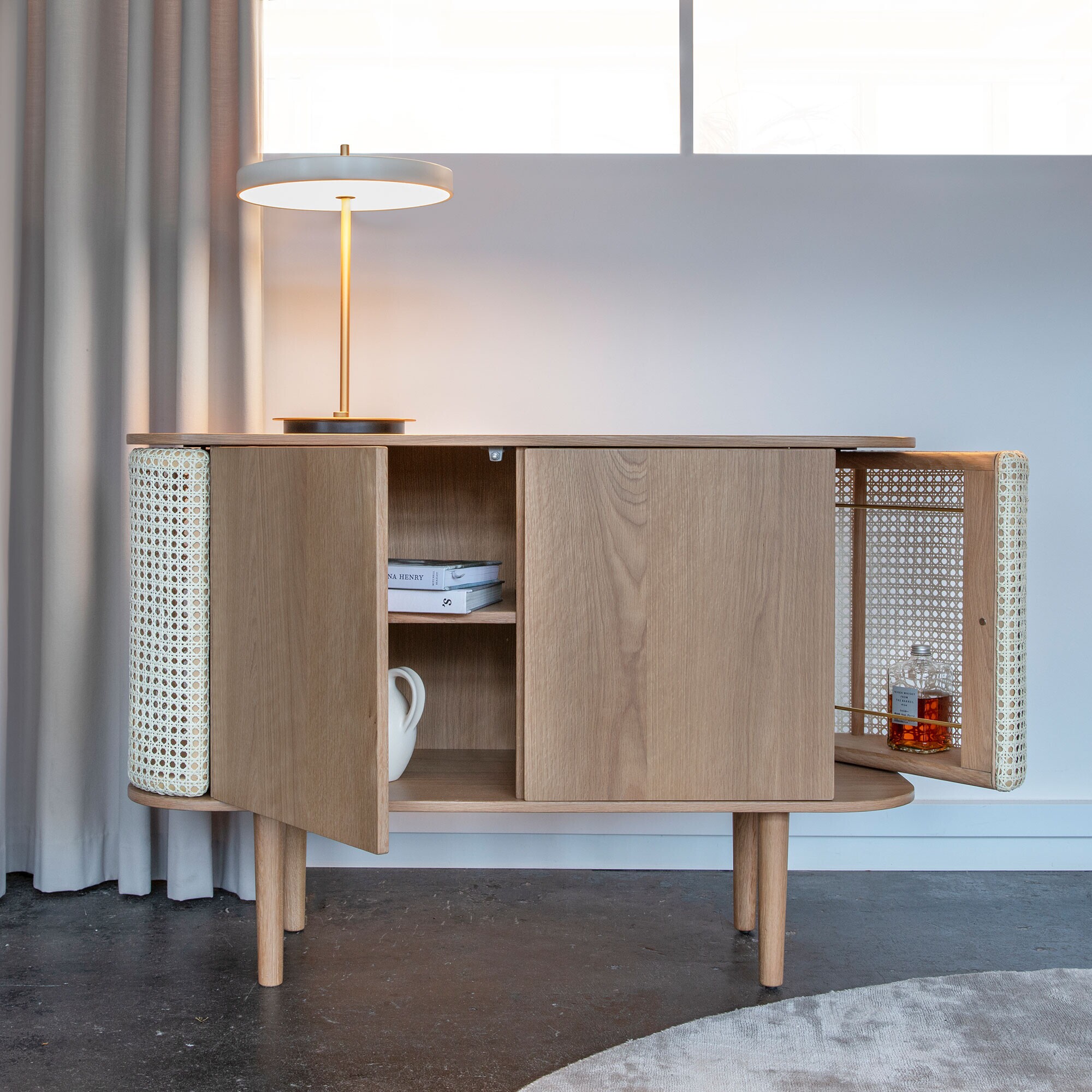 Treasures Sideboard with 2 Doors Viennese Wickerwork