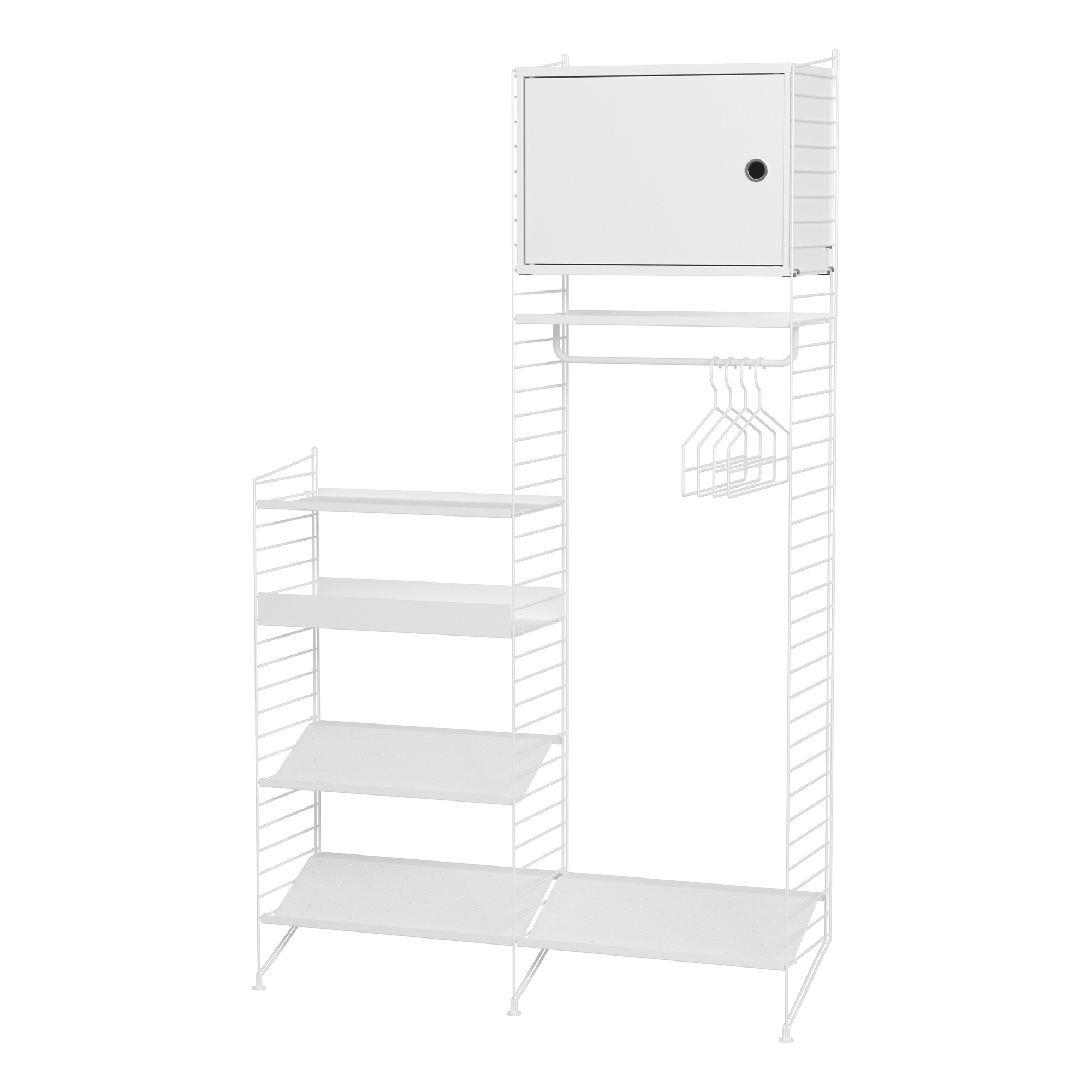 Wardrobe Combination with Cabinet 120x200x30cm