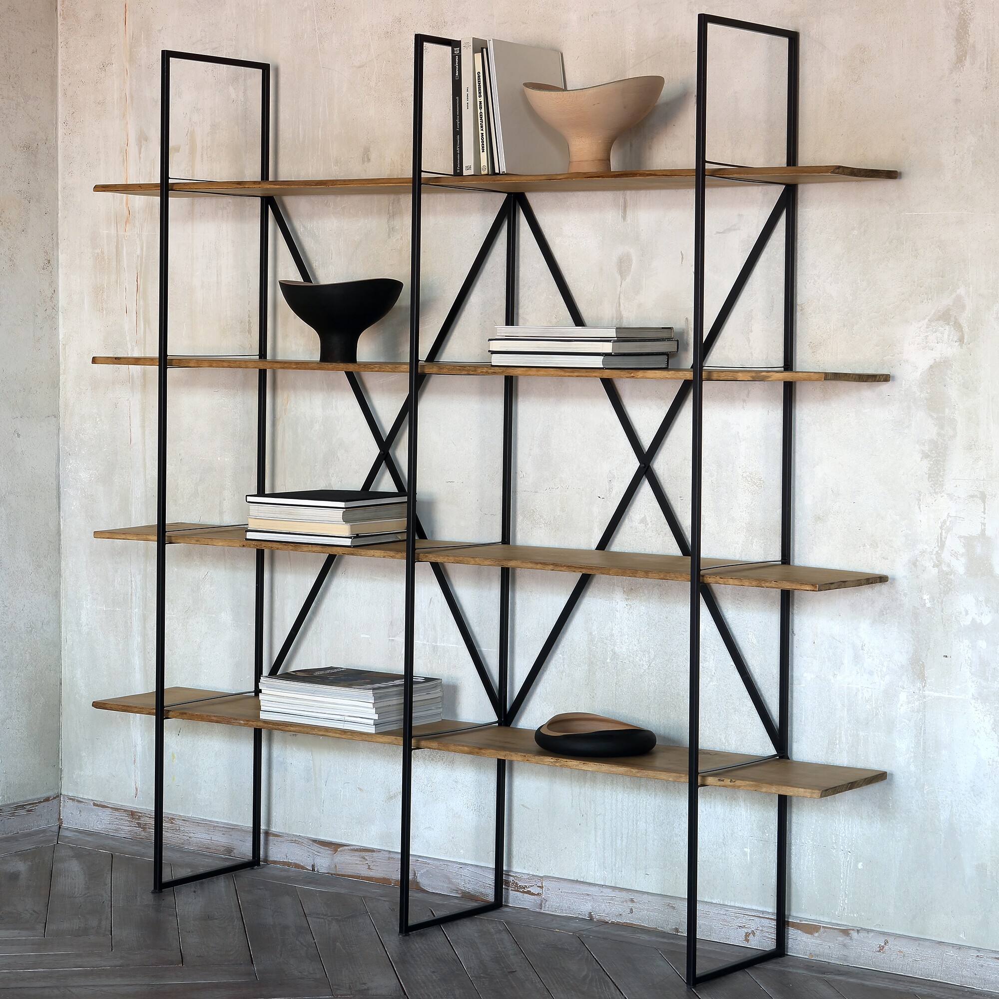 Slim Irony Bookcase 190x35x190cm