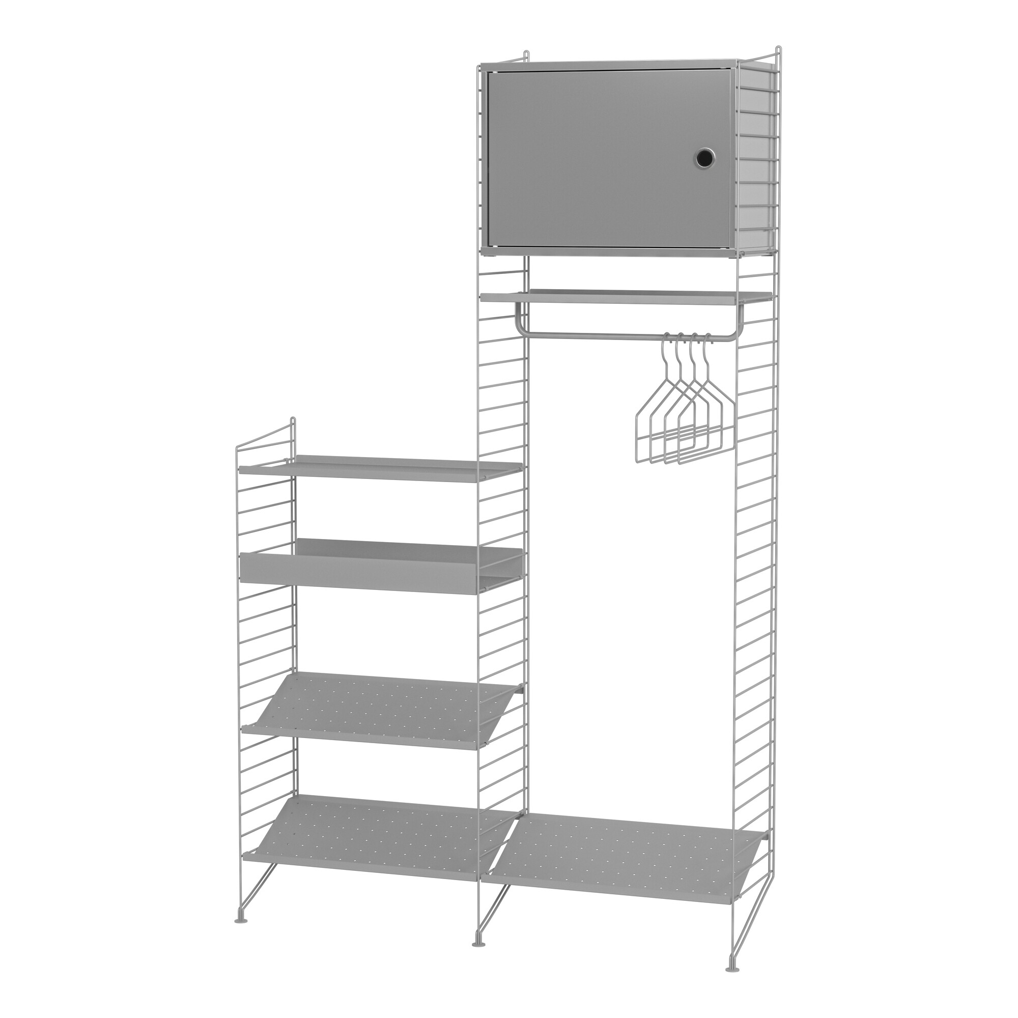 Wardrobe Combination with Cabinet 120x200x30cm