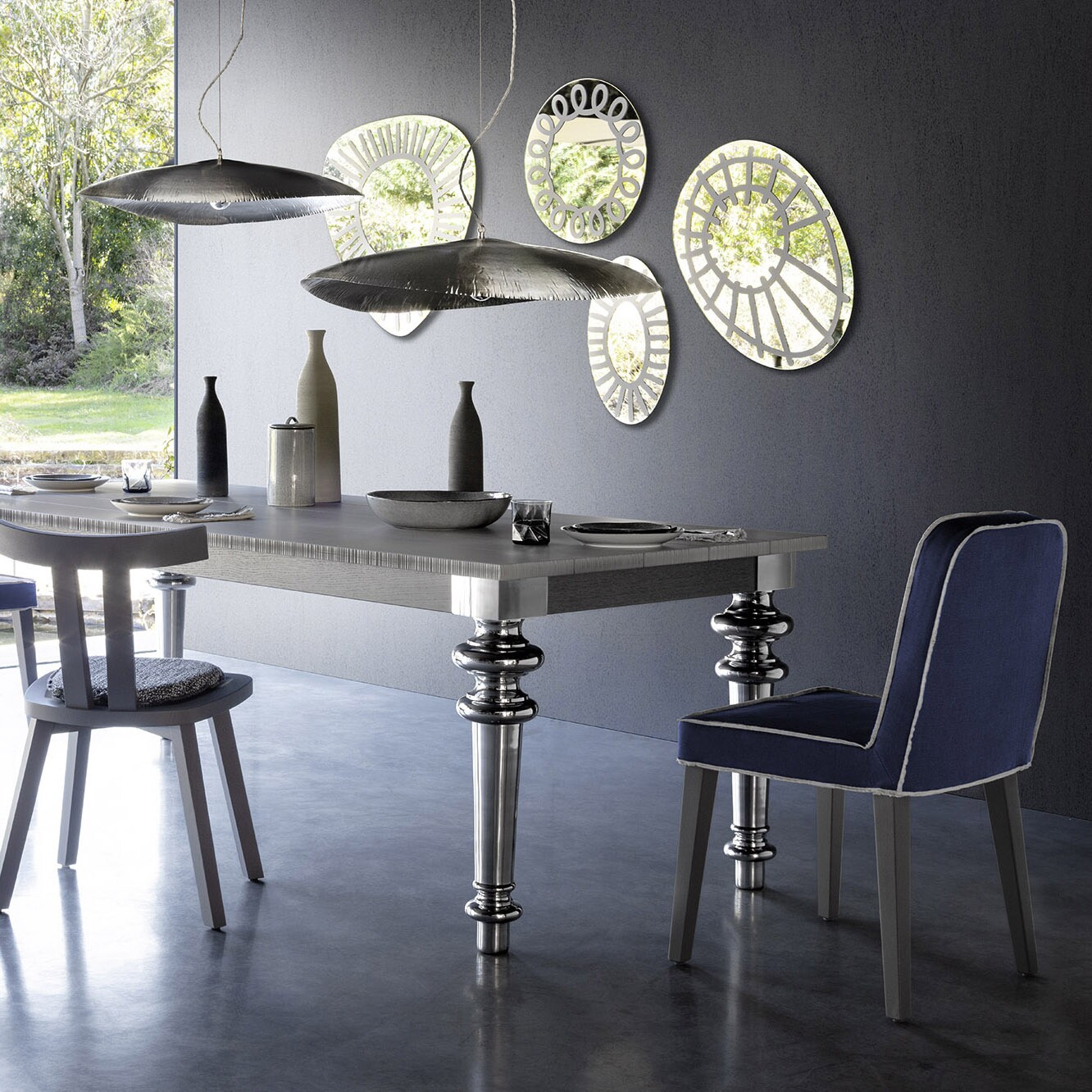 Silver 95 Suspension Lamp