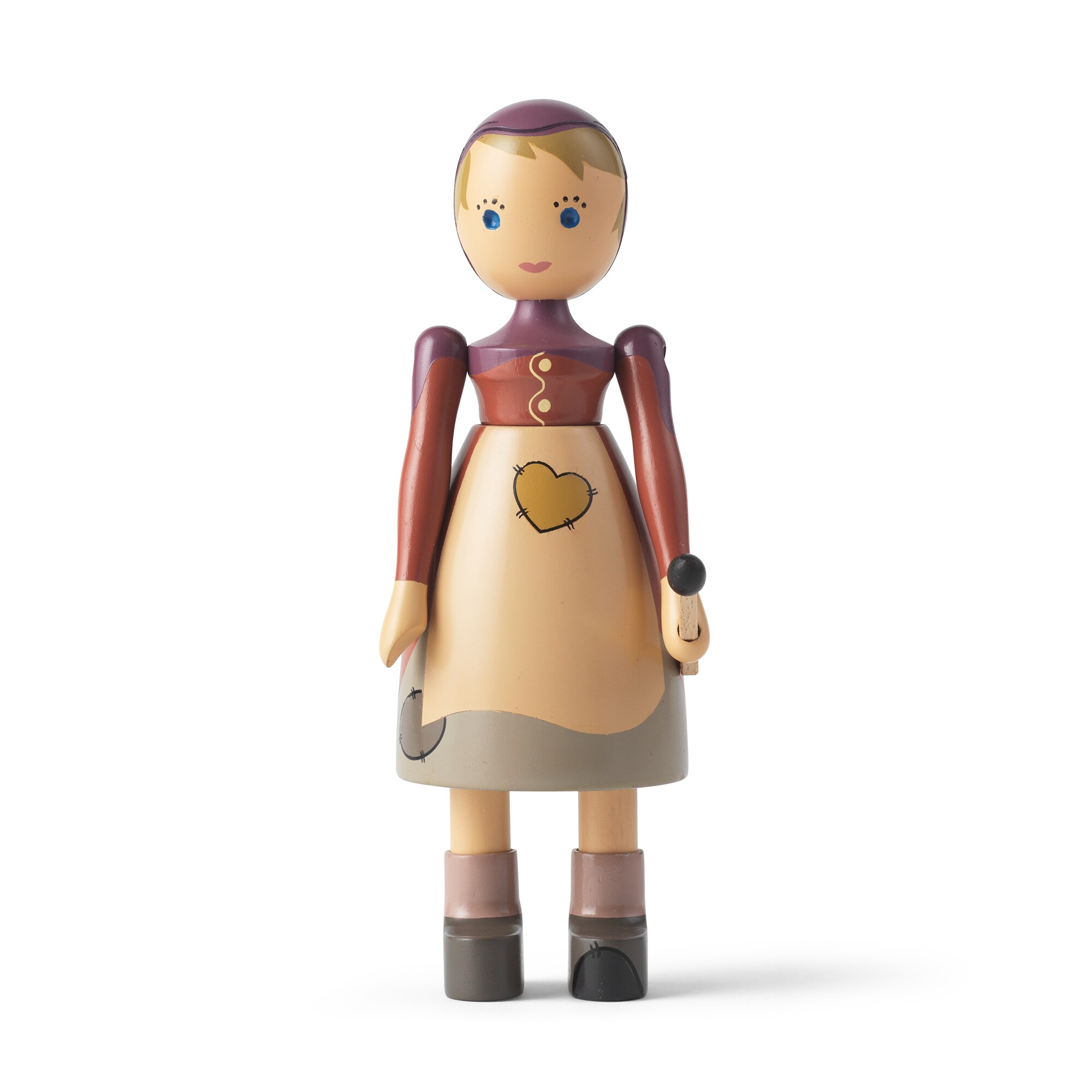Wooden Figure Girl With Matchstick