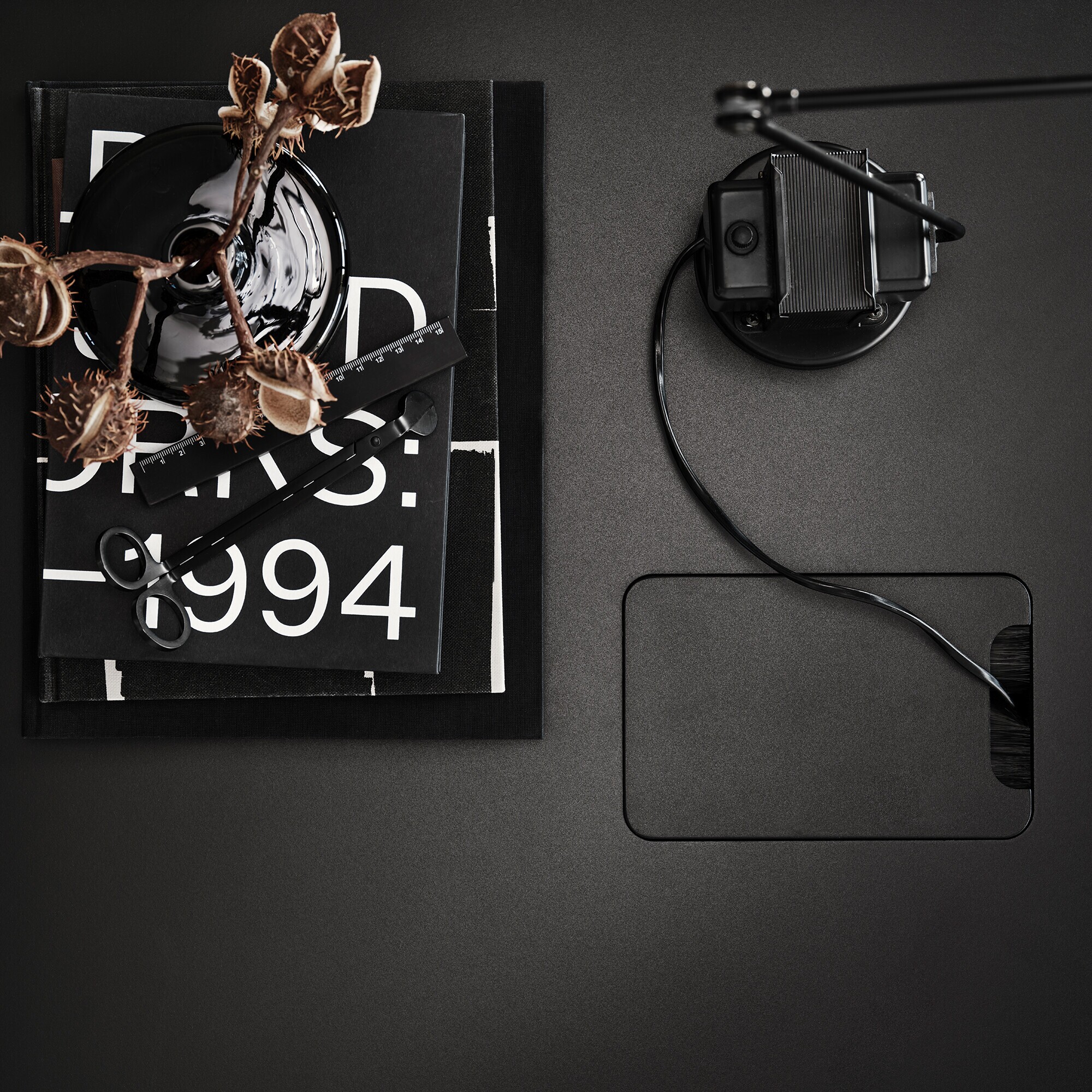 String Works Desk Black Frame