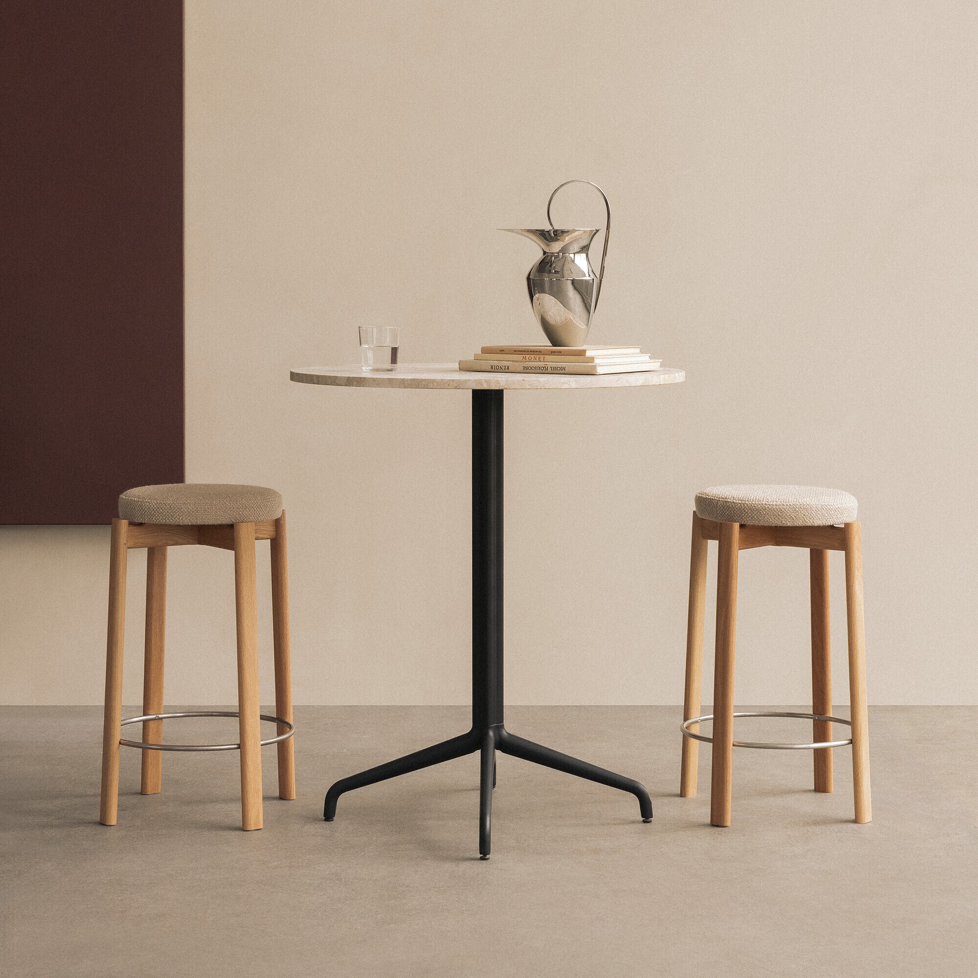 Passage Bar Stool Upholstered 65cm