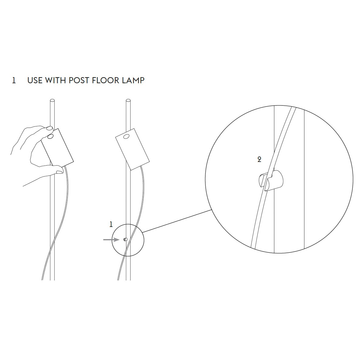 Post Magnet for Floor Lamp