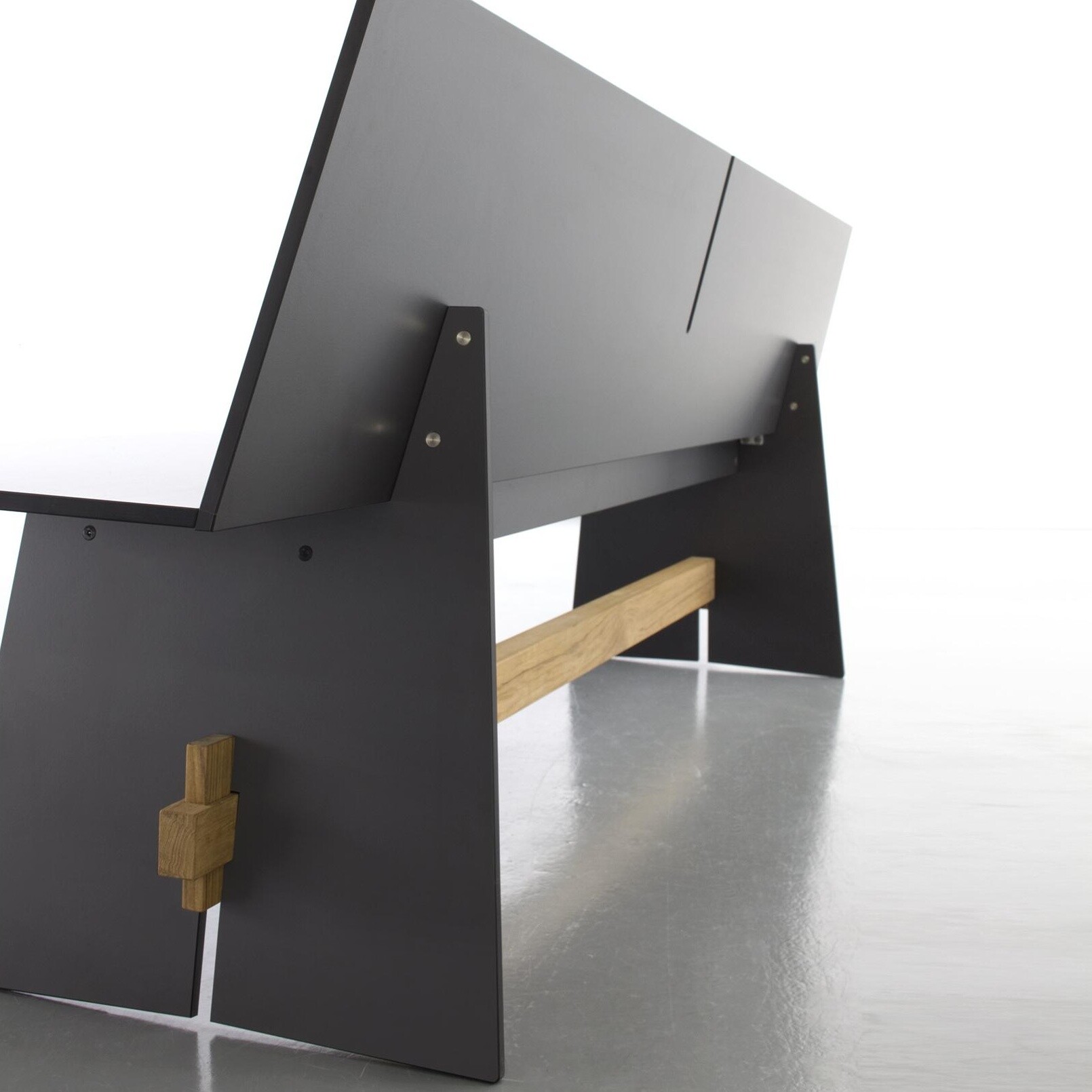 Tension Outdoor Bench With Backrest