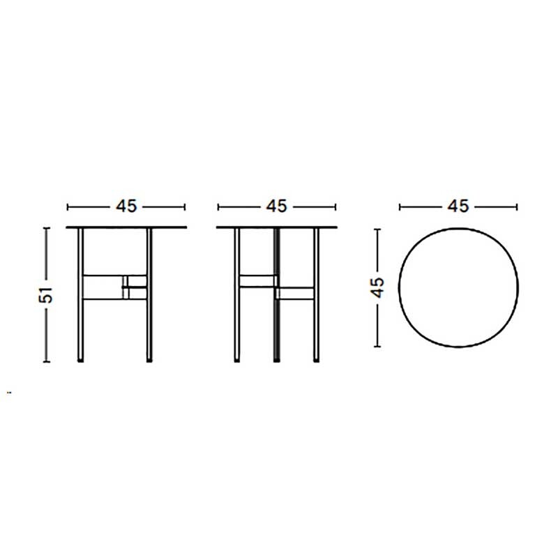 Shim Side Table Ø 45cm