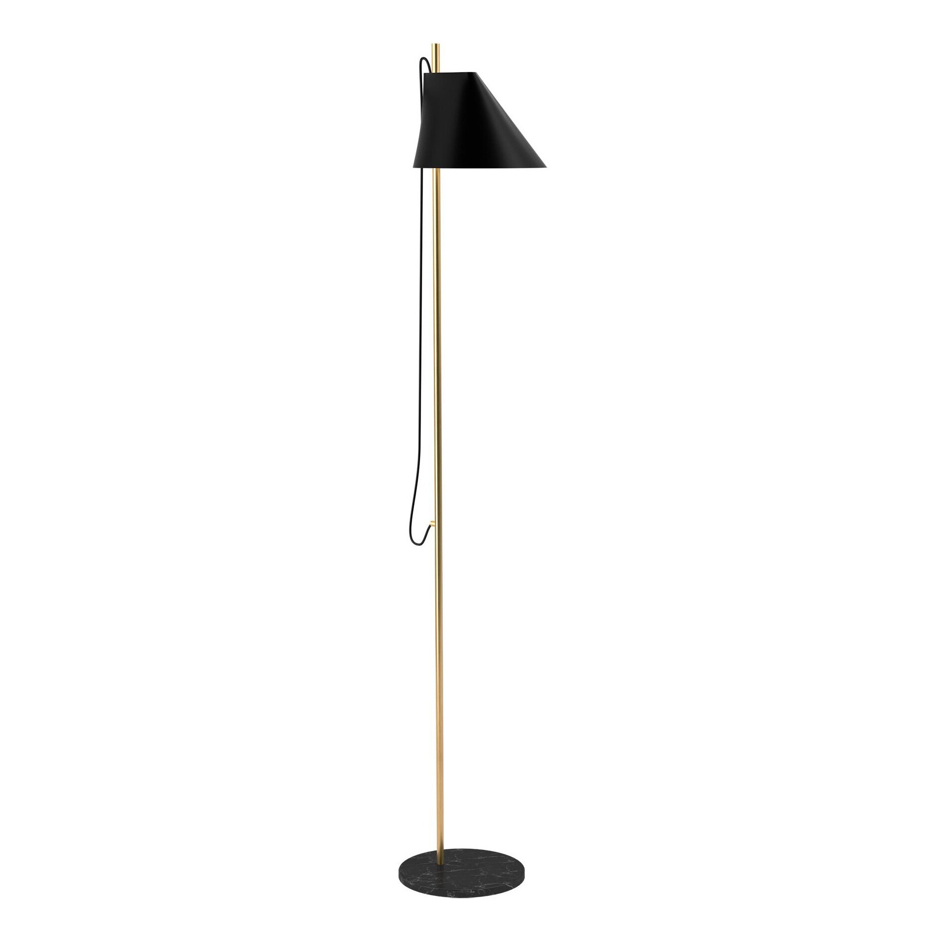 Yuh LED Floor Lamp Brass