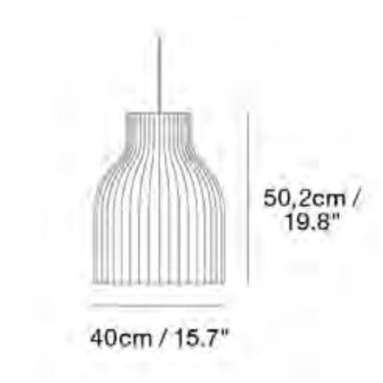 Strand Suspension Lamp open