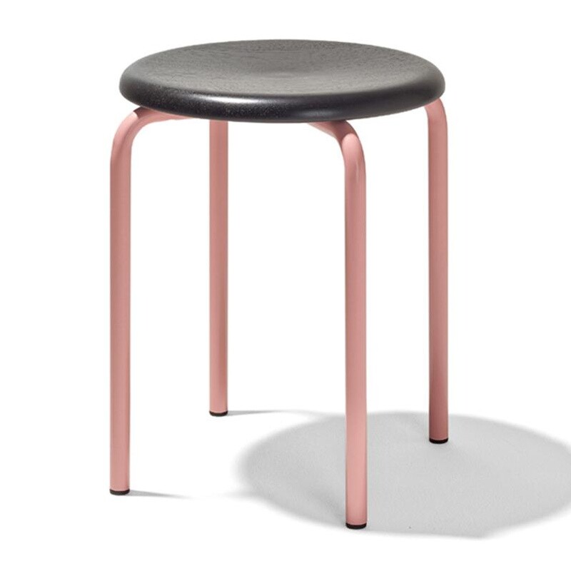 Tom Stool Seat Oak Black