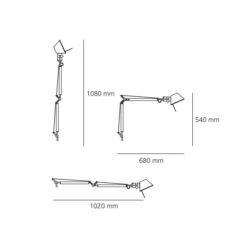 Tolomeo Mini Table Lamp With Table Clamp