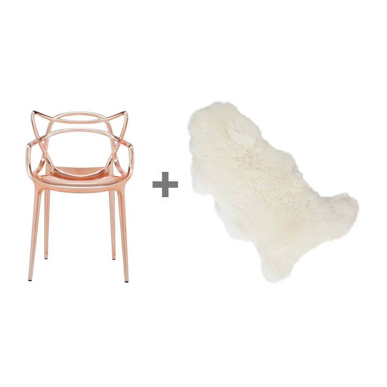 Promotion Masters Metallic Armchair + Fur