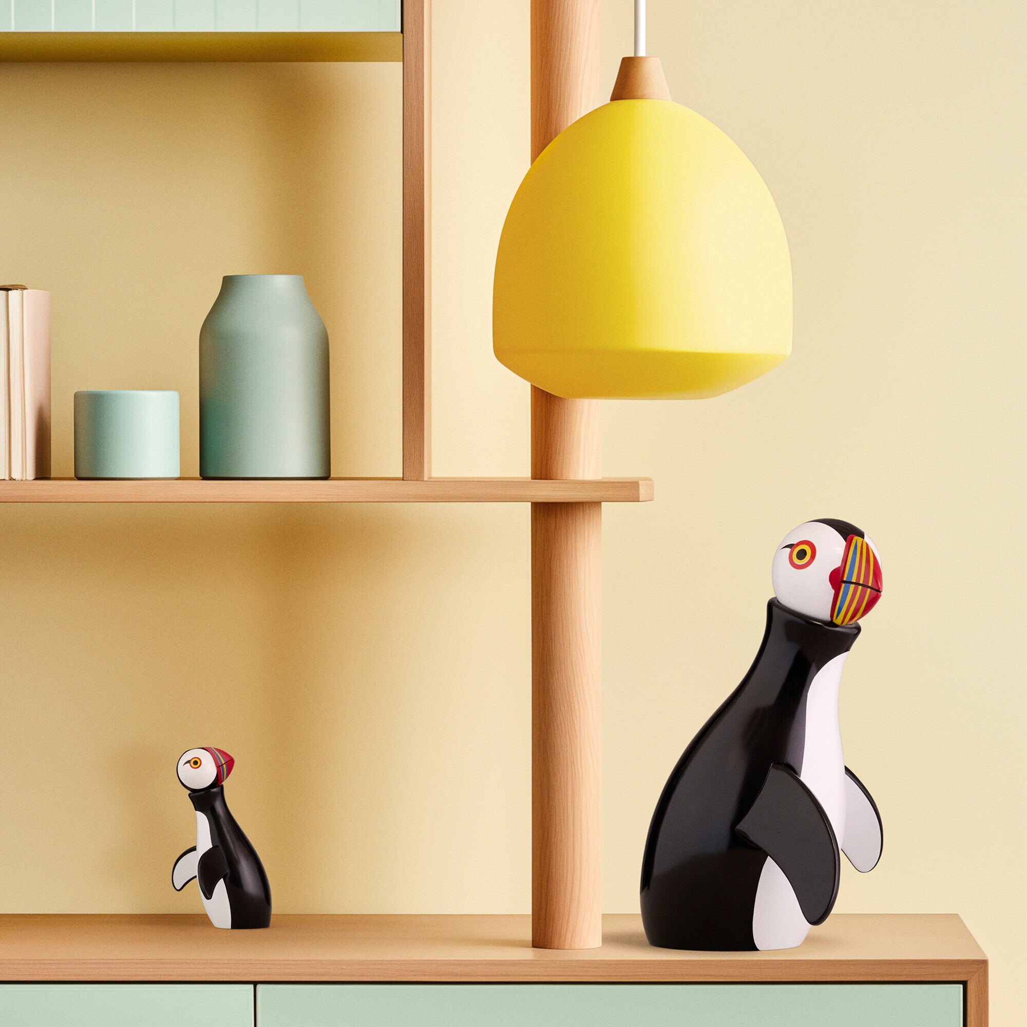 Wooden Figurine Atlantic Puffin