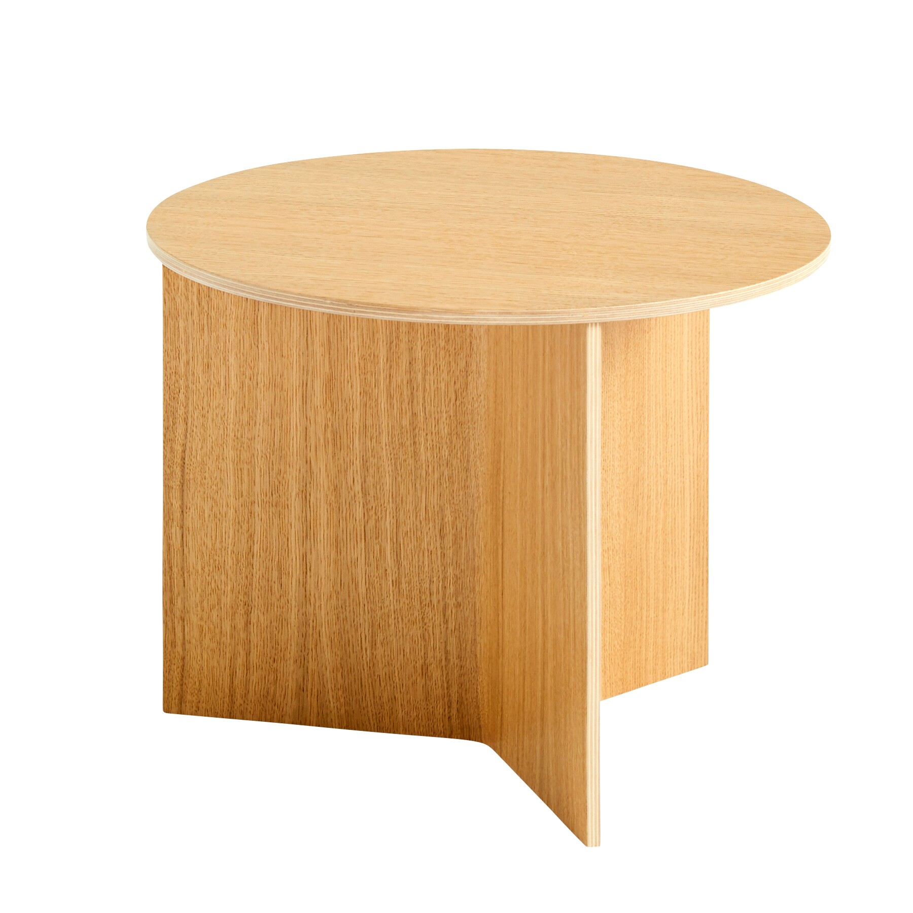Slit Side Table Wood Round H35.5cm