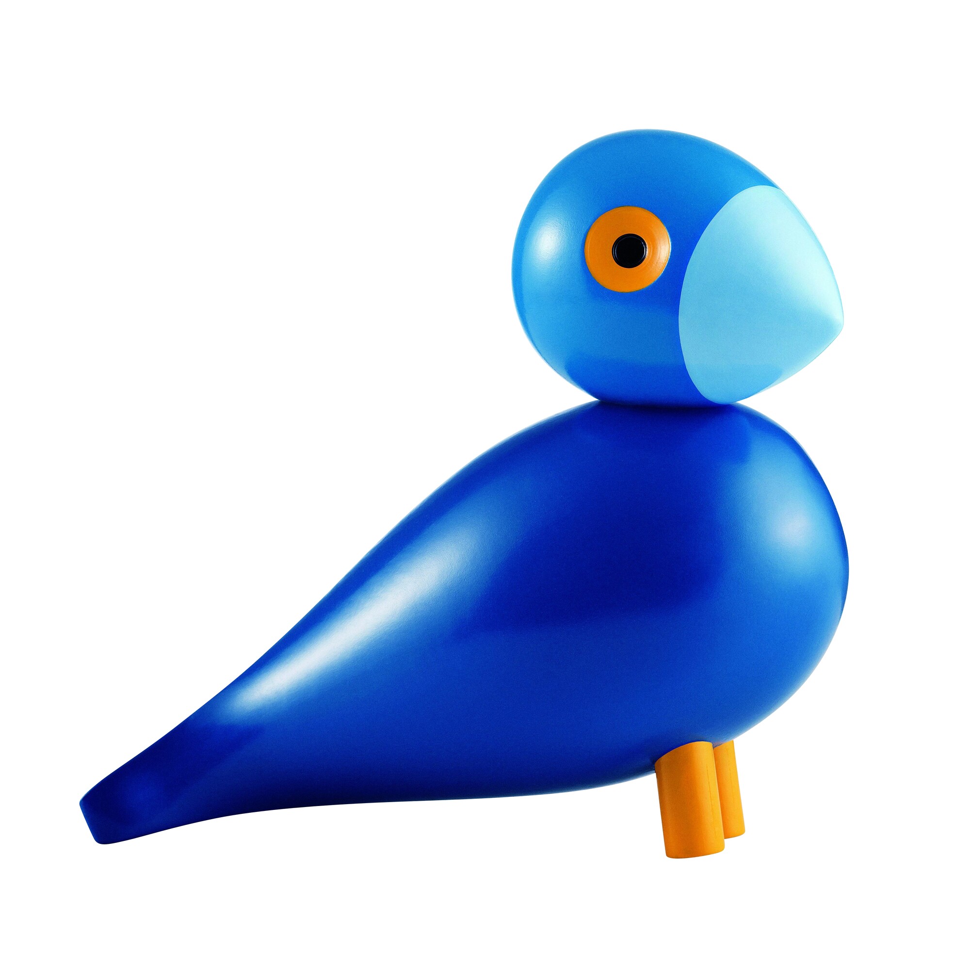 Wooden Figurine Songbird lacquered