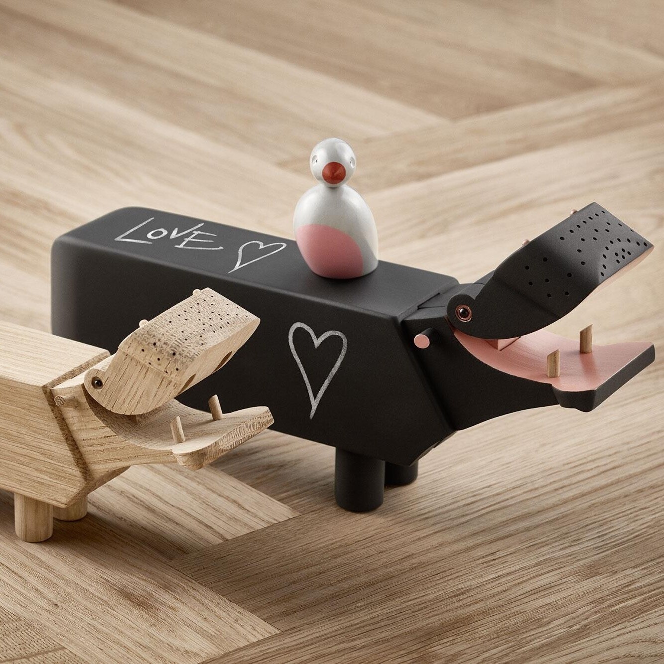 Wooden Figurine Hippo