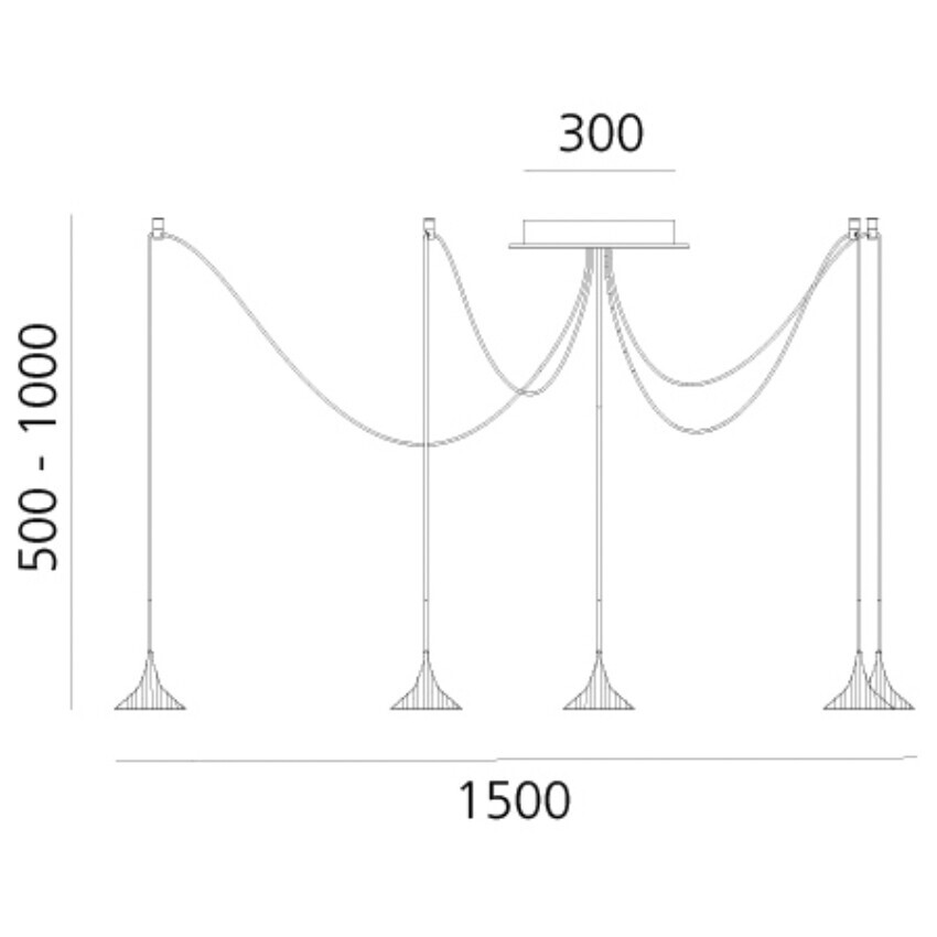 Unterlinden Chandelier Free LED Suspension Lamp