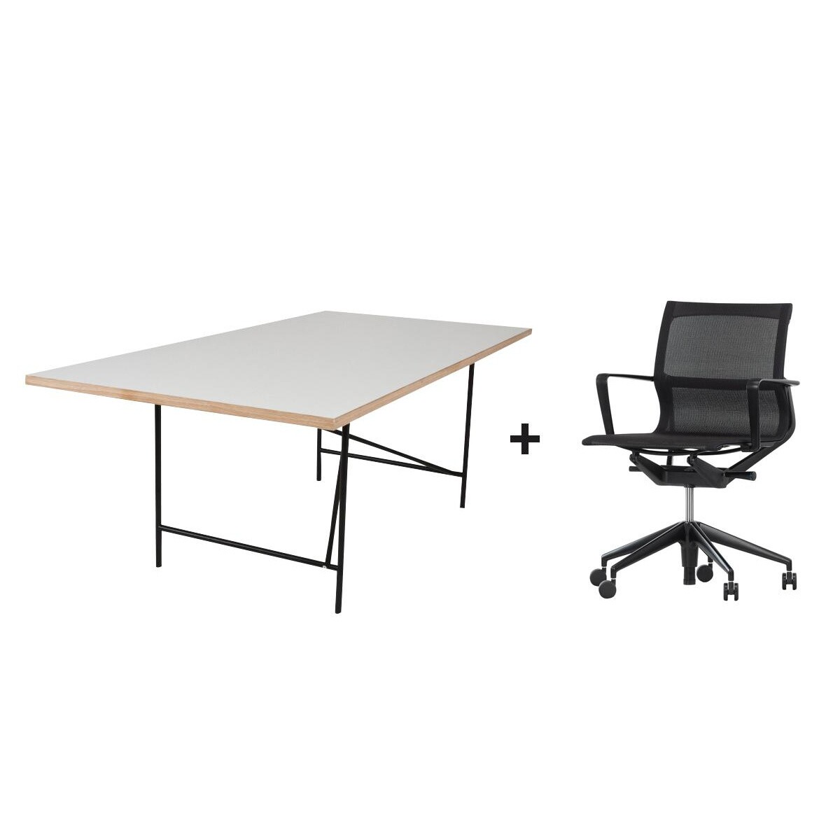 Promo Set Eiermann 1 Table + Physix Office Chair