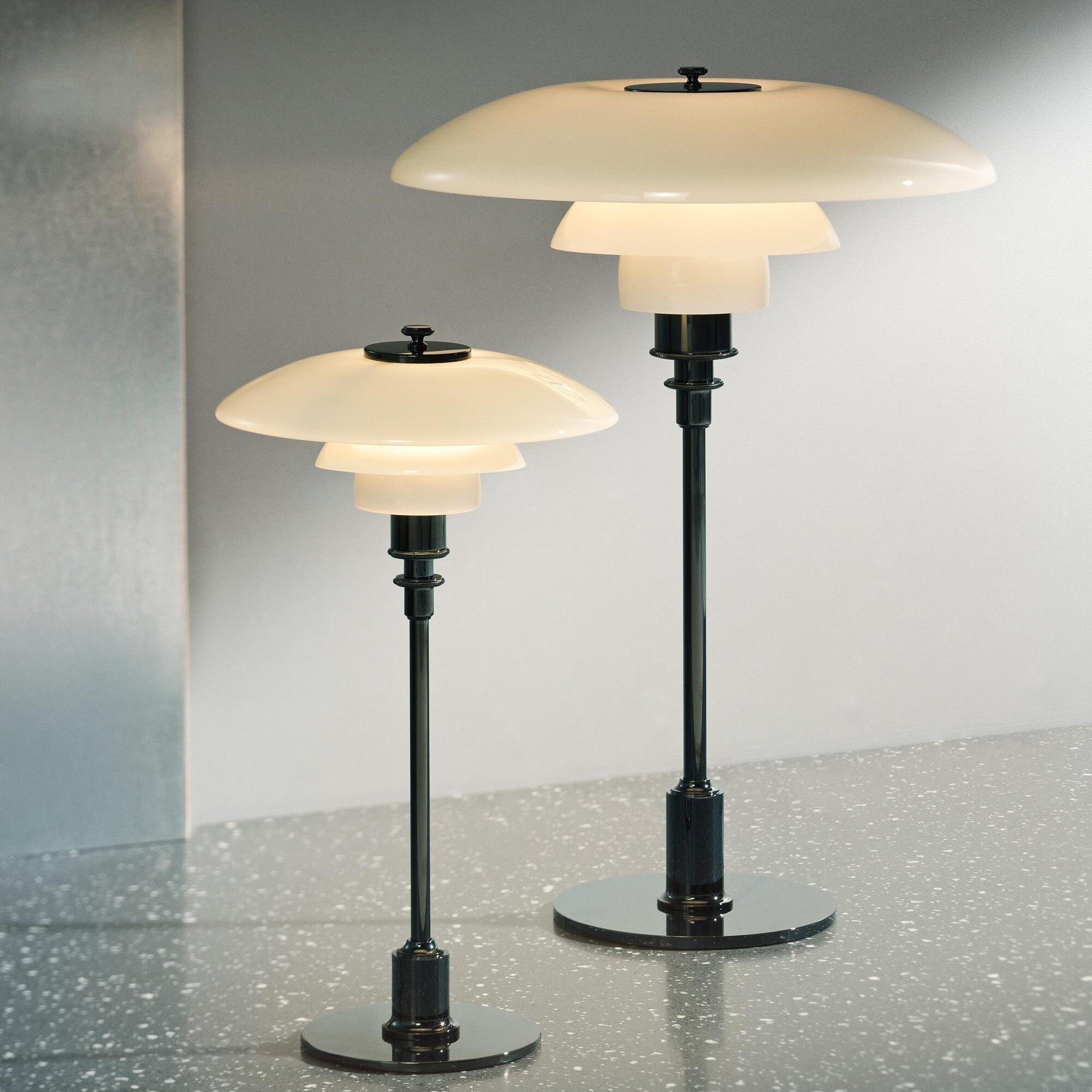 PH 3 1/2 - 2 1/2 Glass Table Lamp