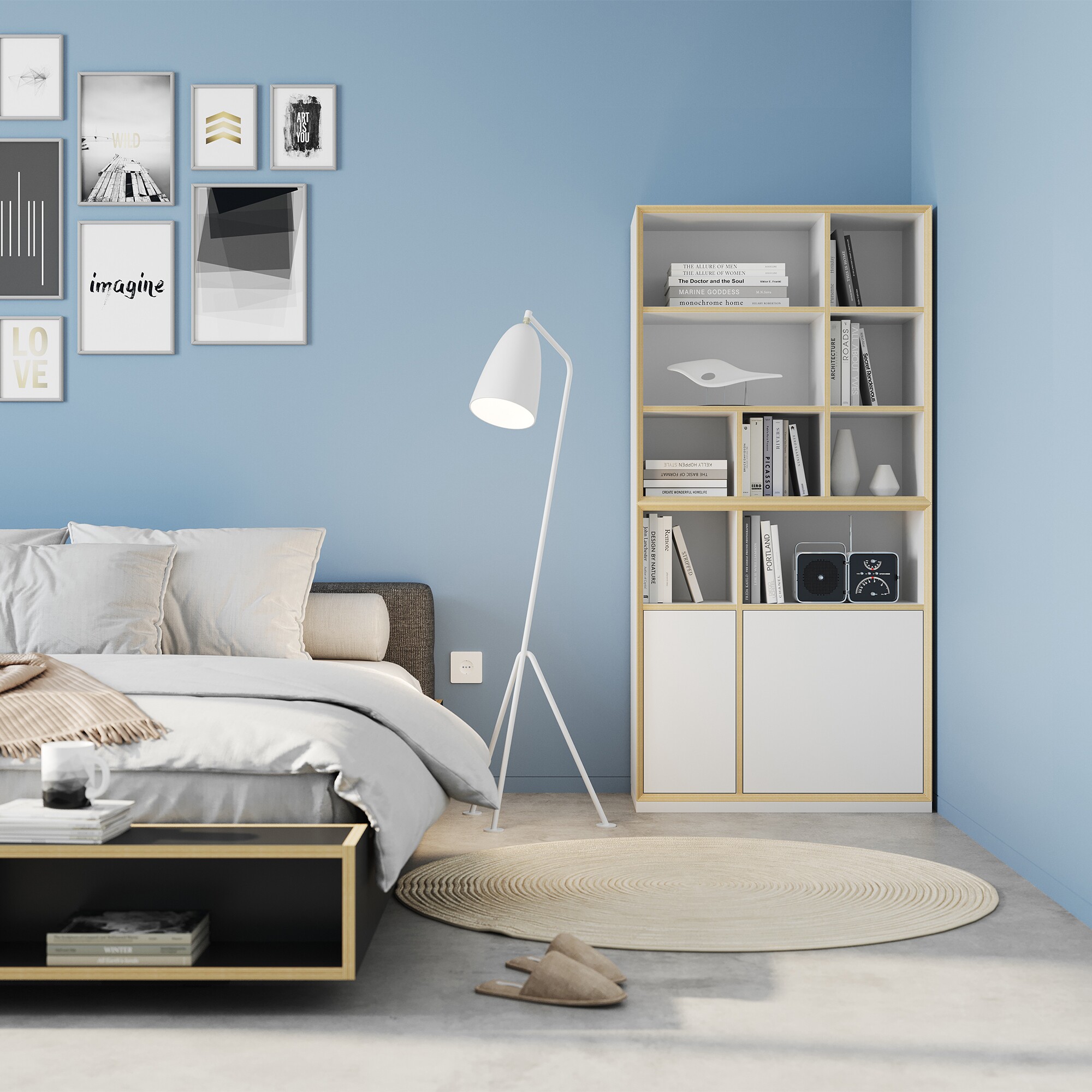 Vertiko Ply Combination 1 Floor Standing Shelf