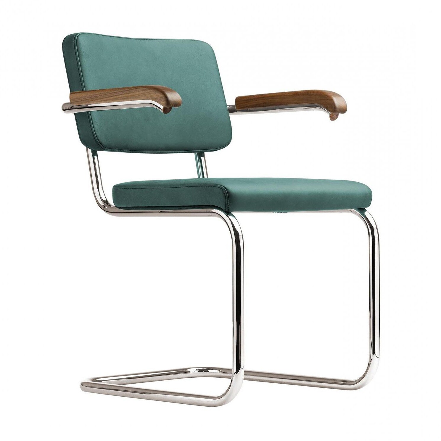 S 64 PV Pure Materials Cantilever Armchair Walnut