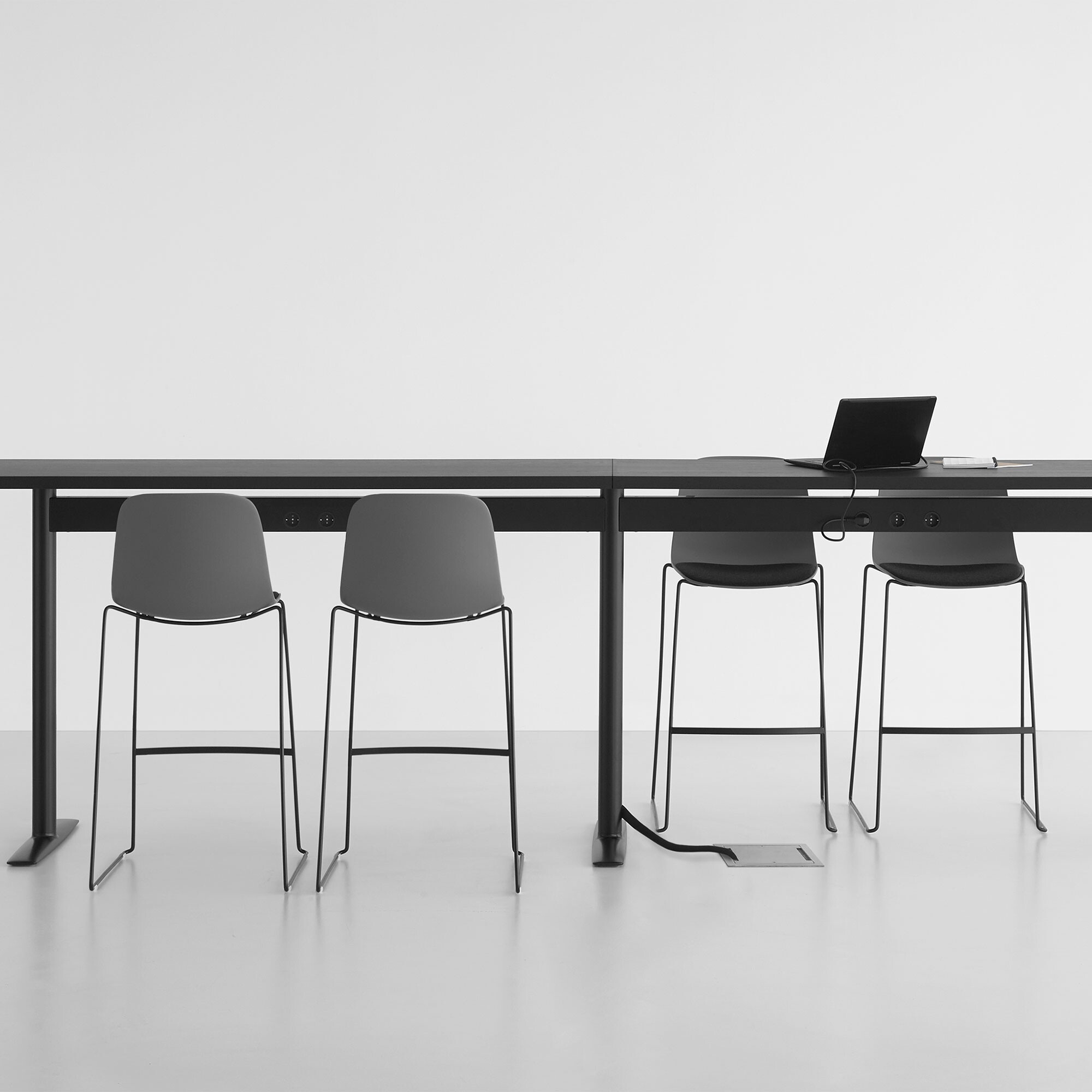 Seela S321 Bar Stool with Fabric H 75cm