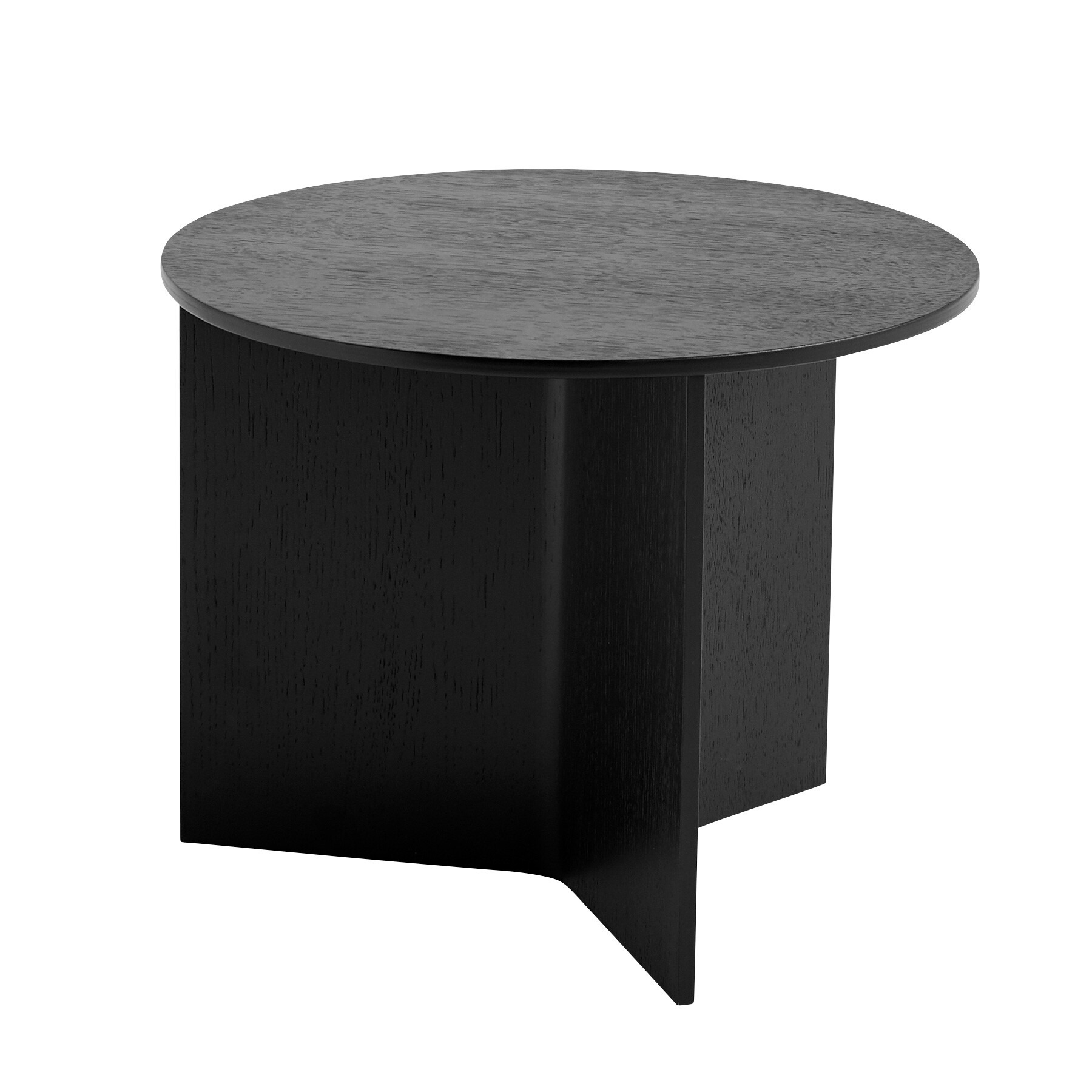 Slit Side Table Wood Round H35.5cm