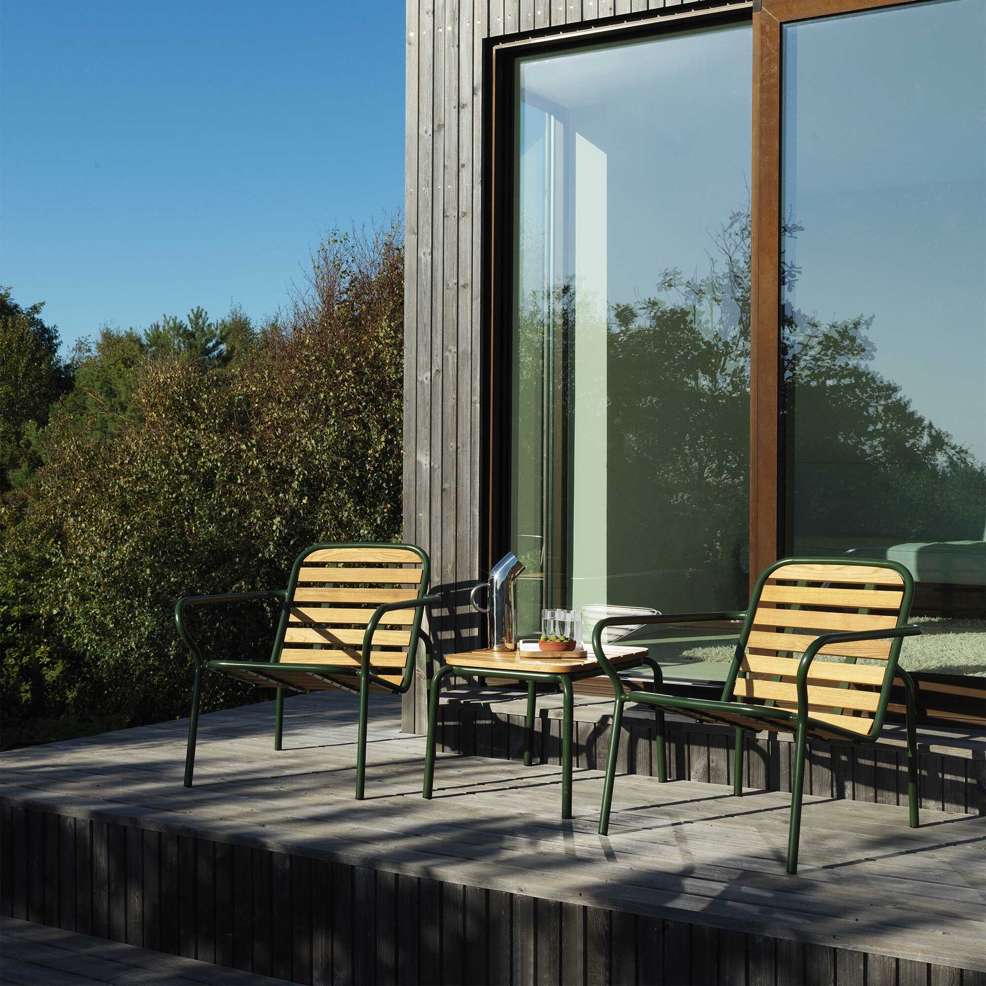 Vig Outdoor Lounge Chair Wood