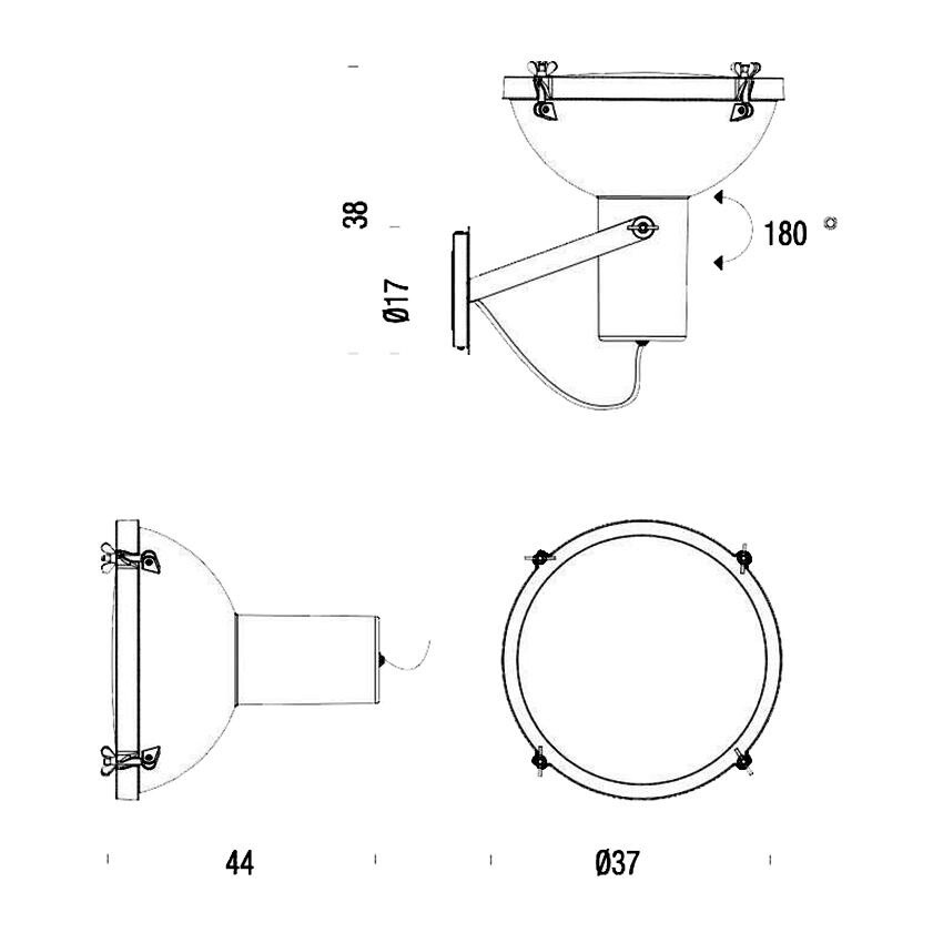 Projecteur 365 Wall Lamp/Ceiling Lamp