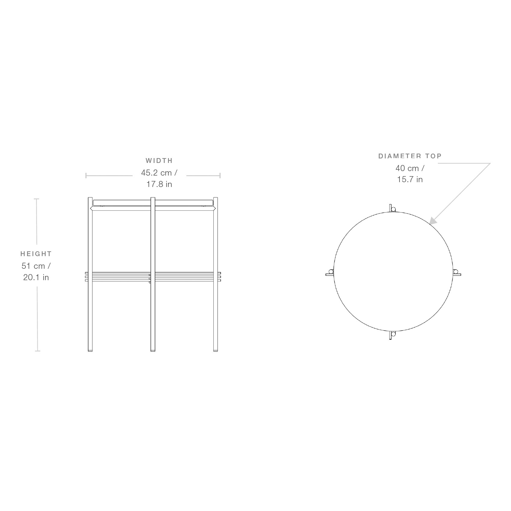 TS Outdoor Side Table Ø40cm