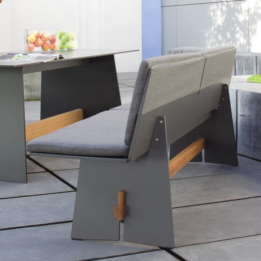 Tension Outdoor Bench With Backrest
