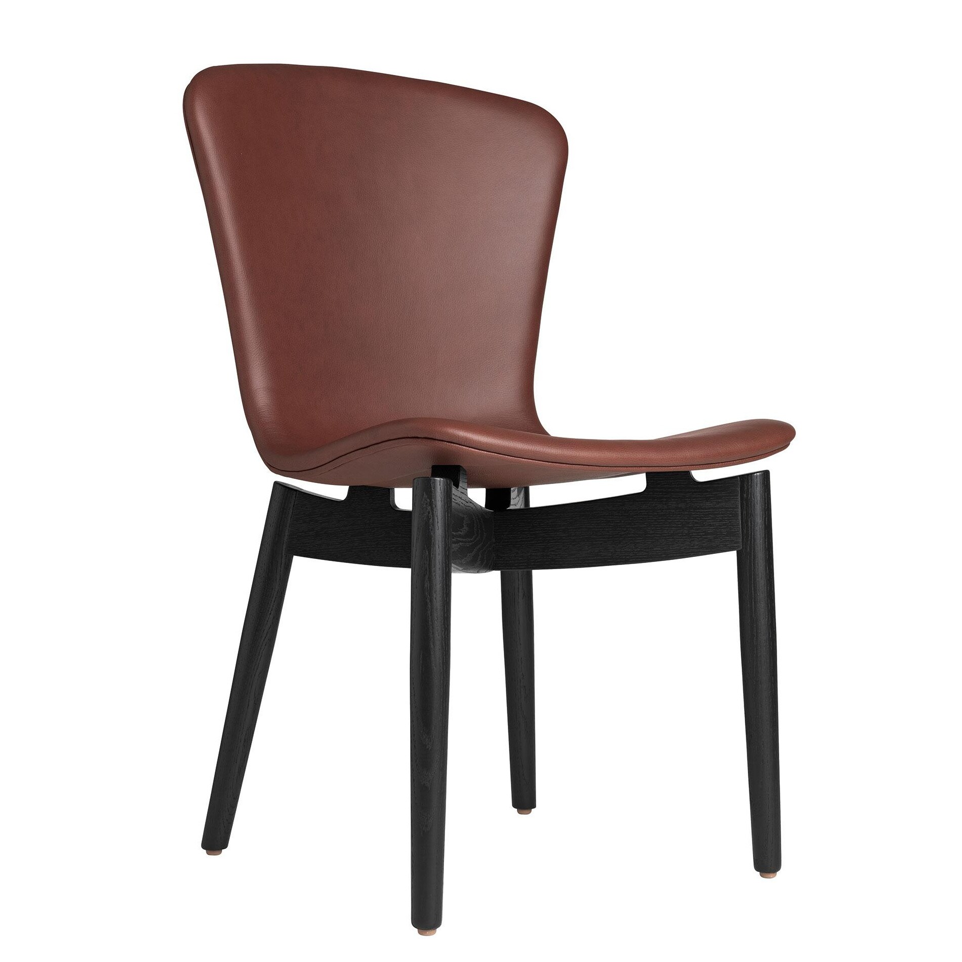 Shell Chair Black Oak