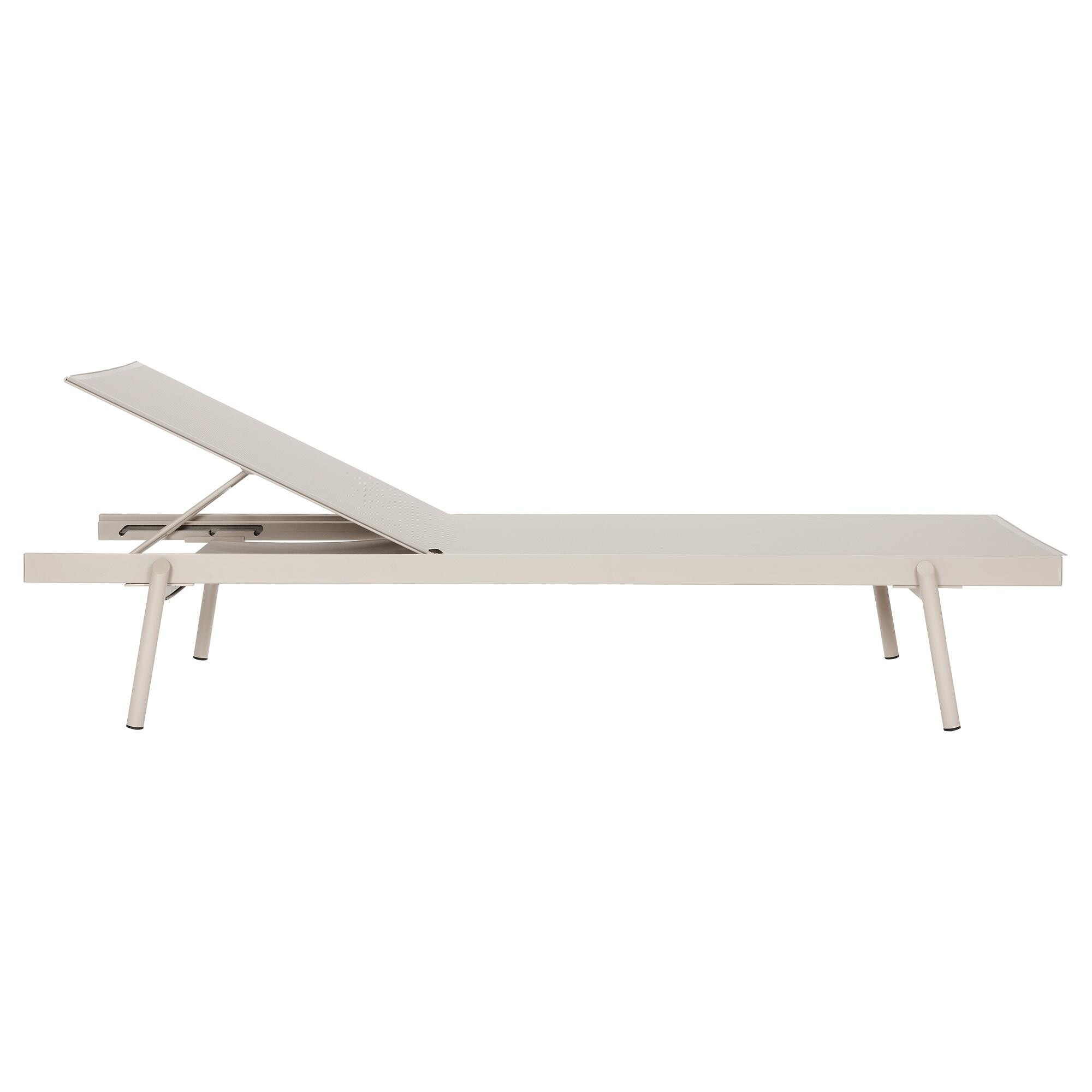 Rail Sunbed with Seat Cushion