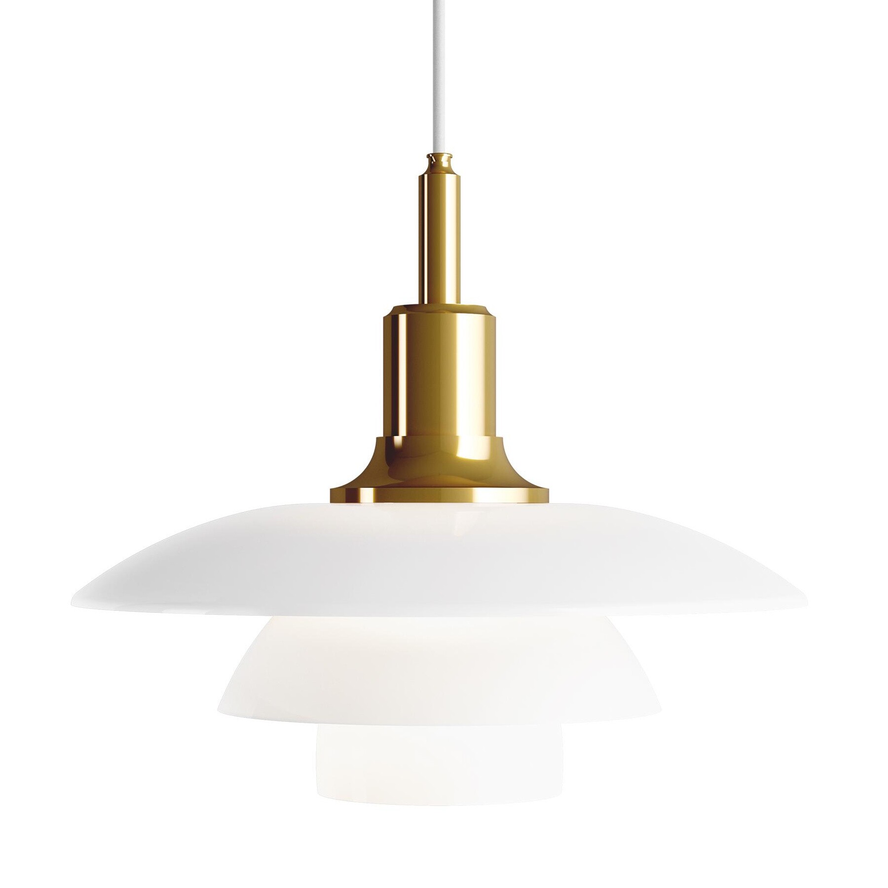 PH 3 1/2 - 3 Glass Suspension Lamp
