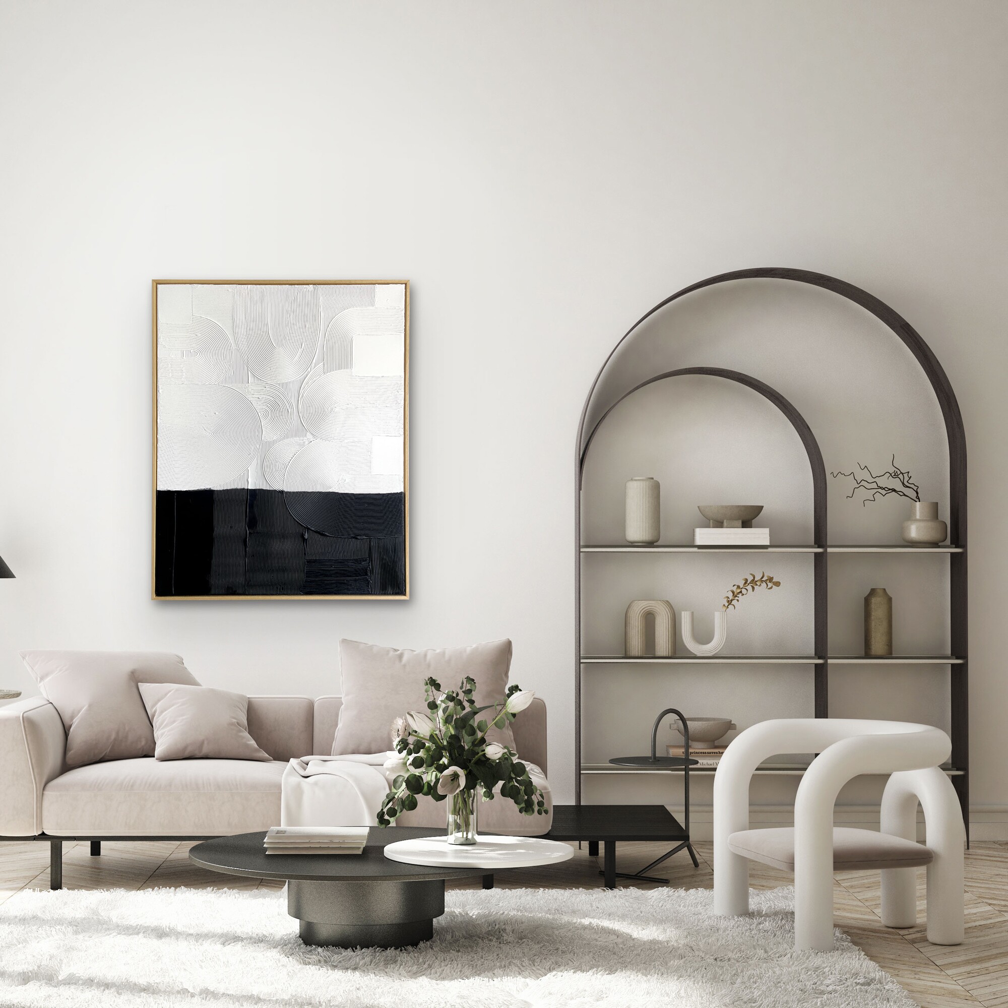 SAHAVA Day and Night 2 3D Wall Decoration 60x80cm