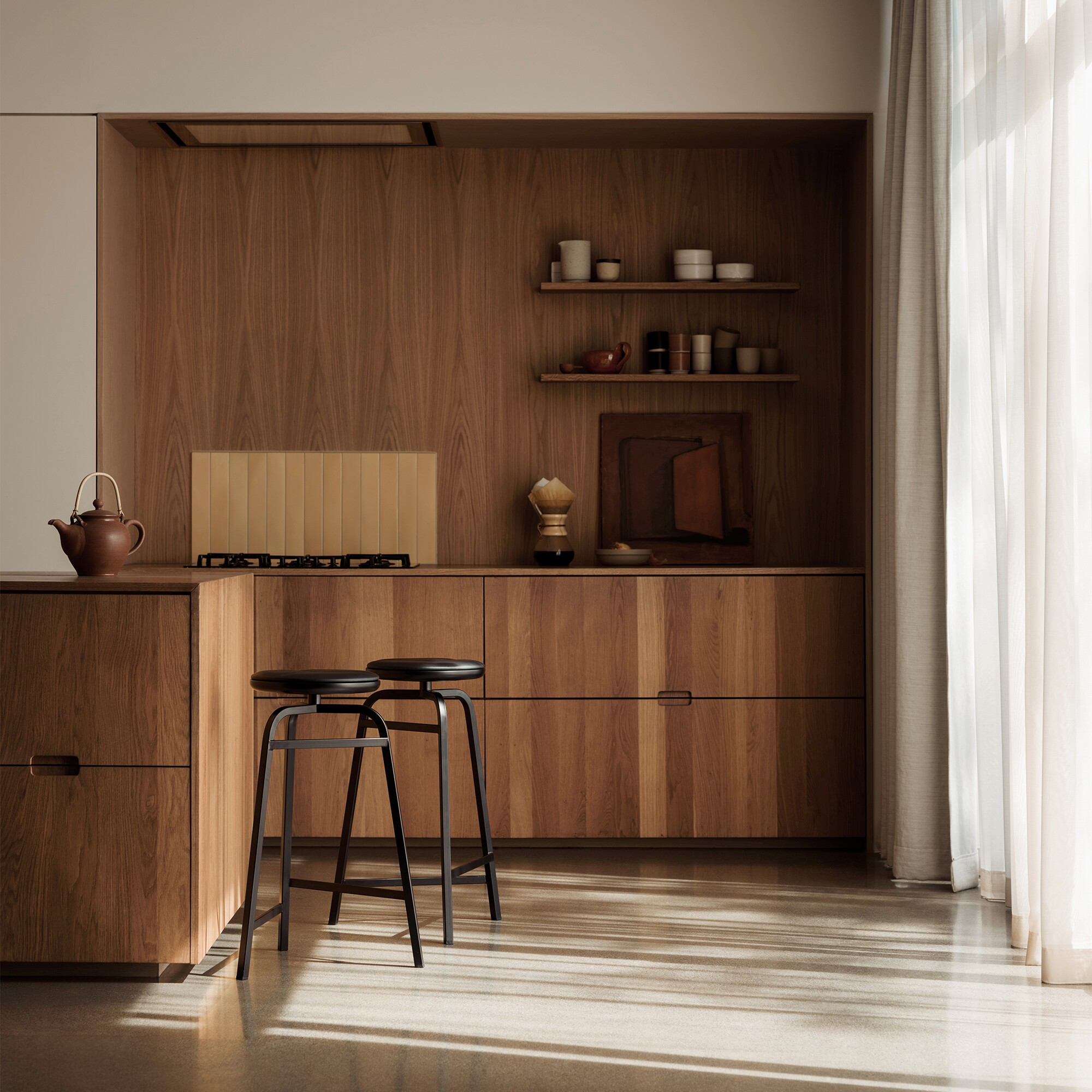 Treble Barstool Seat Surface Leather 65cm