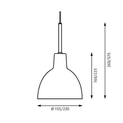 Toldbod Suspension Glass
