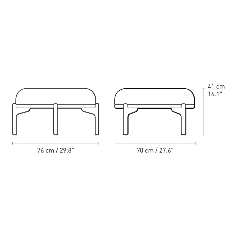 RF1903F Sideways Footstool