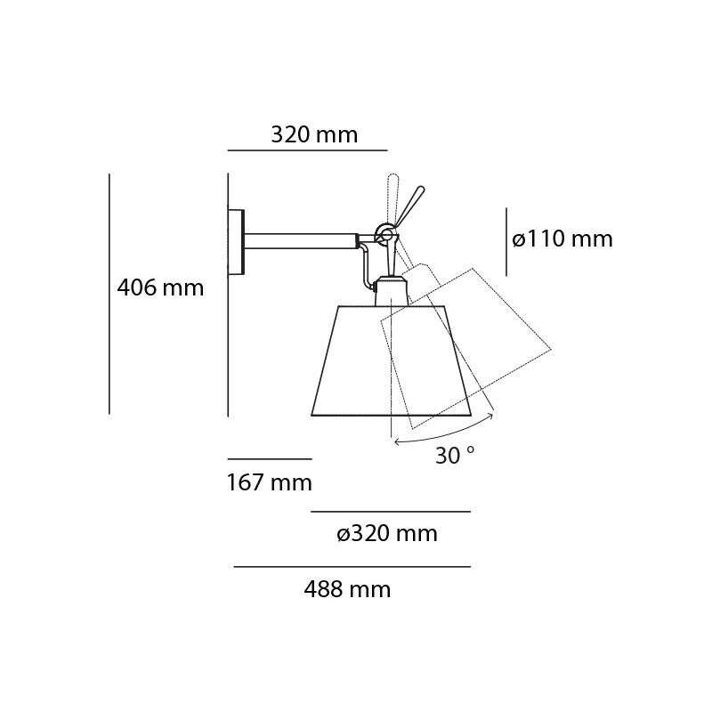 Tolomeo Parete Diffusore Wall Lamp