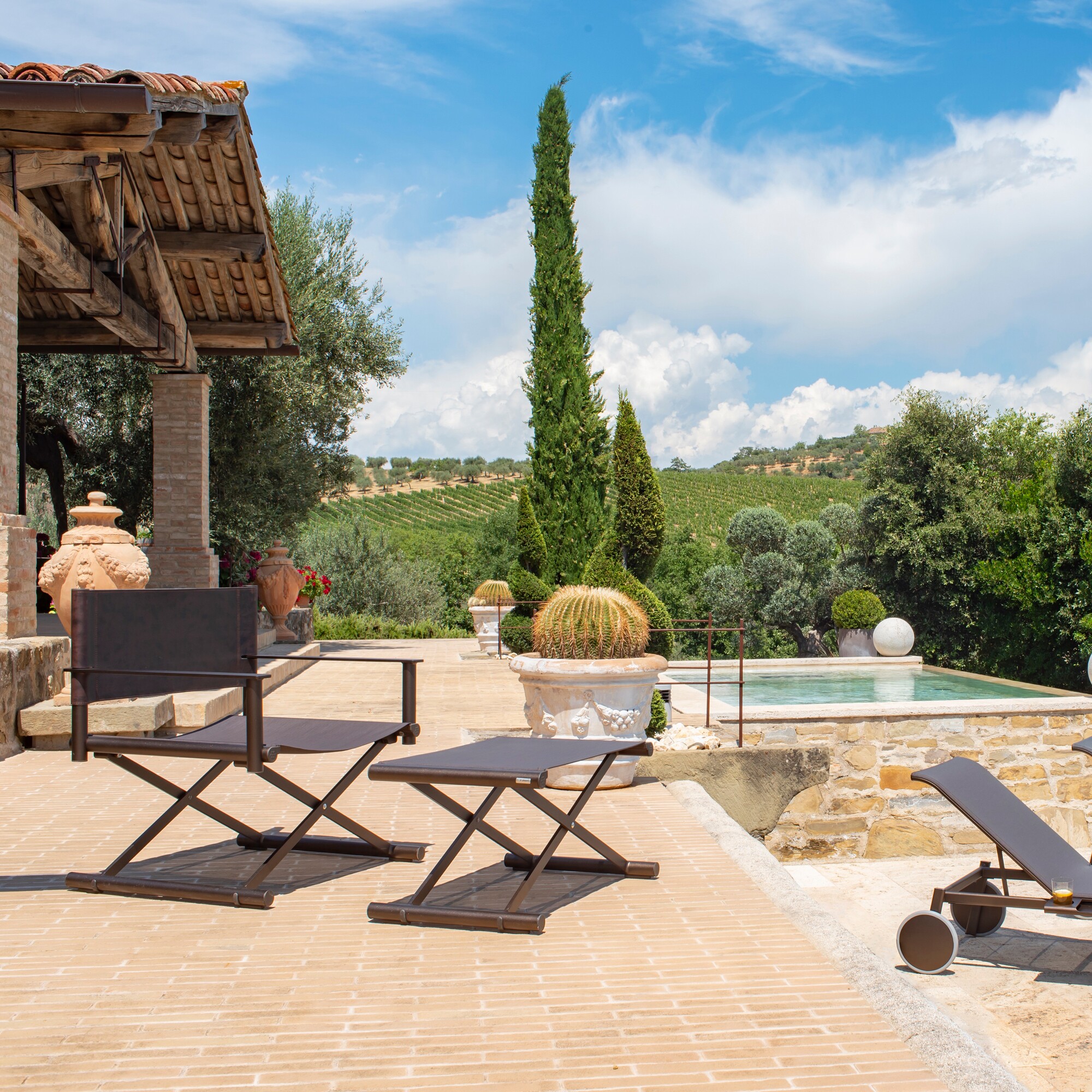 Terra Outdoor Footstool Foldable