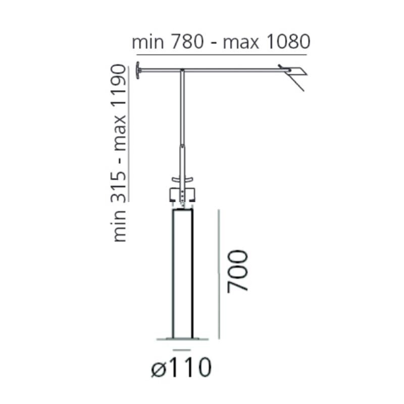 Tizio Terra 50 Floor Lamp