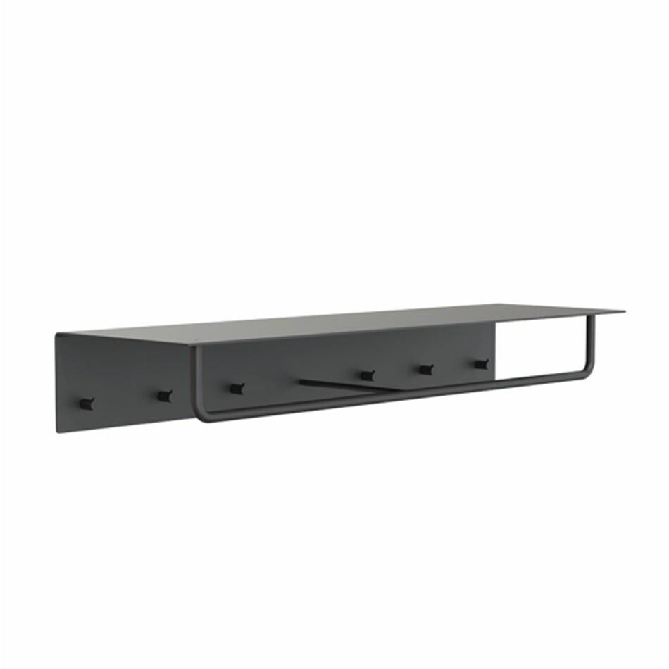 Unu Wall Coat Rack With 6 Hooks & Bar