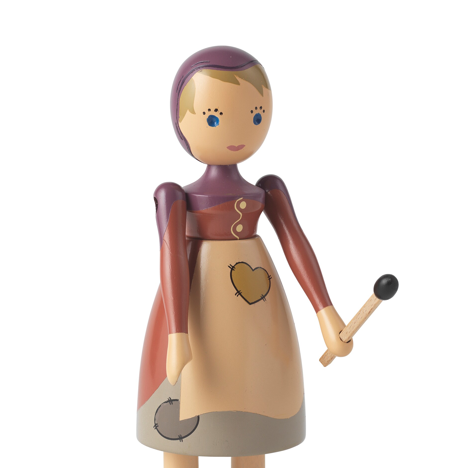 Wooden Figure Girl With Matchstick