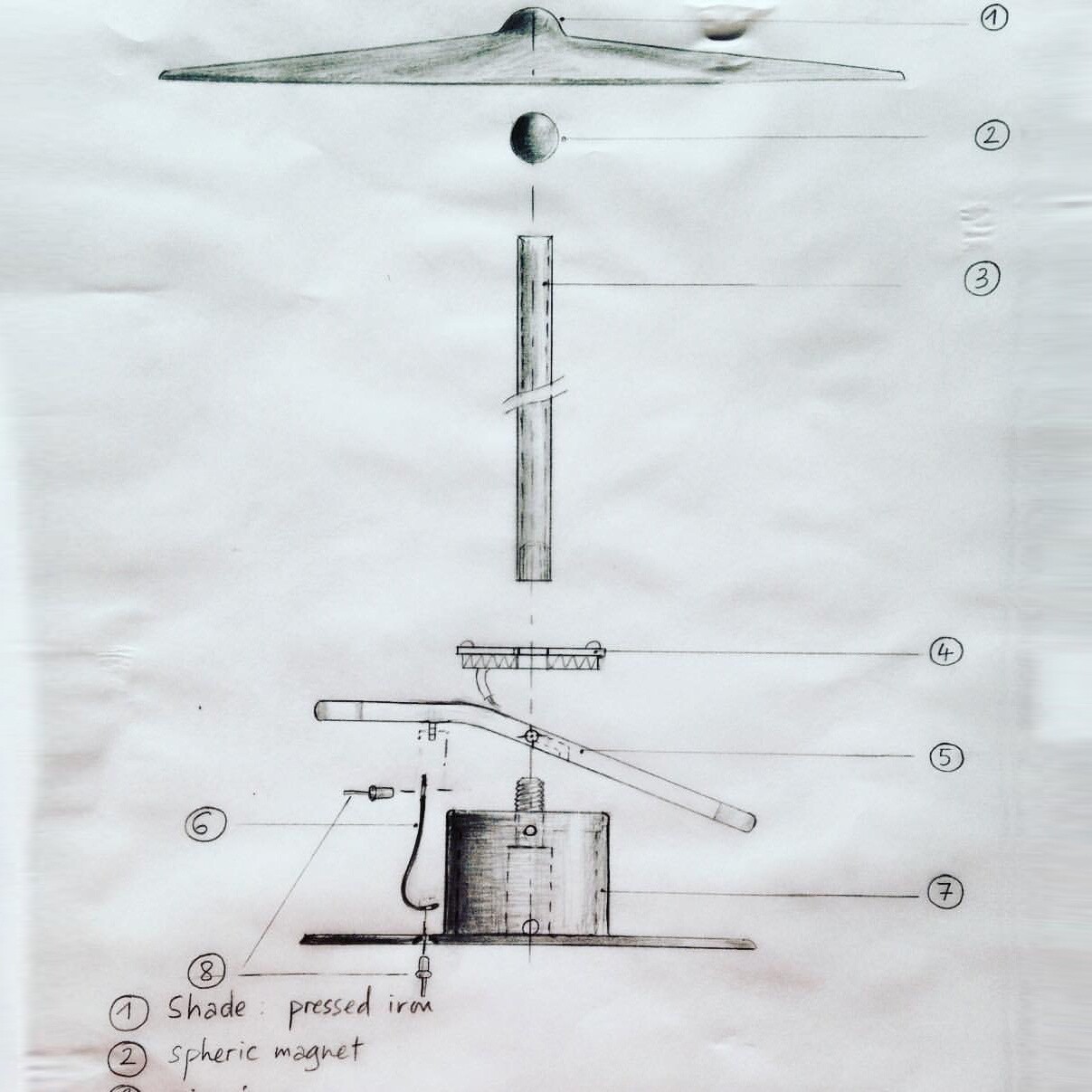 w153 Île LED Table Lamp/Wall Lamp